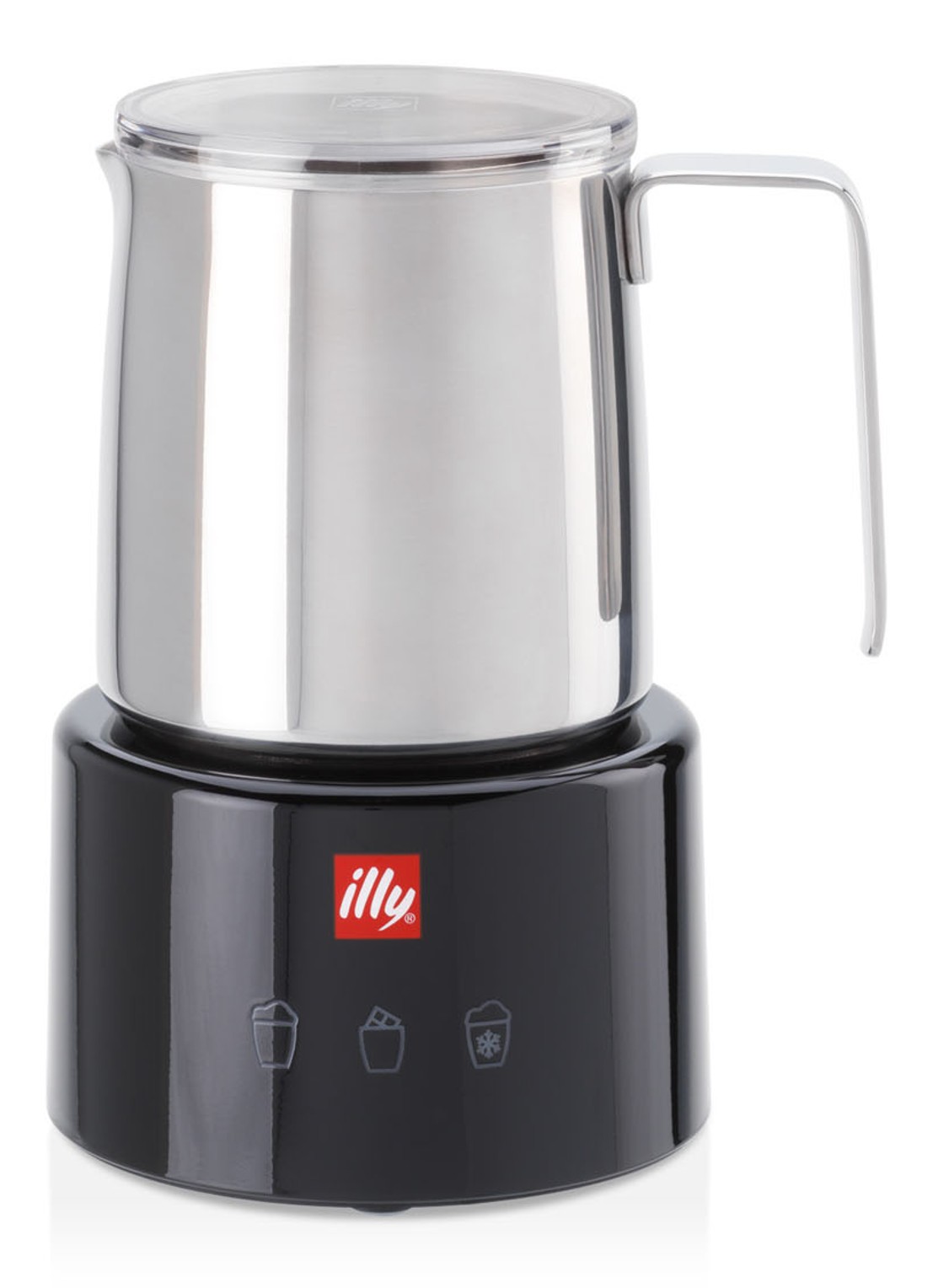 illy Melkopschuimer 250 ml 23760 - voorkant 3 zwart