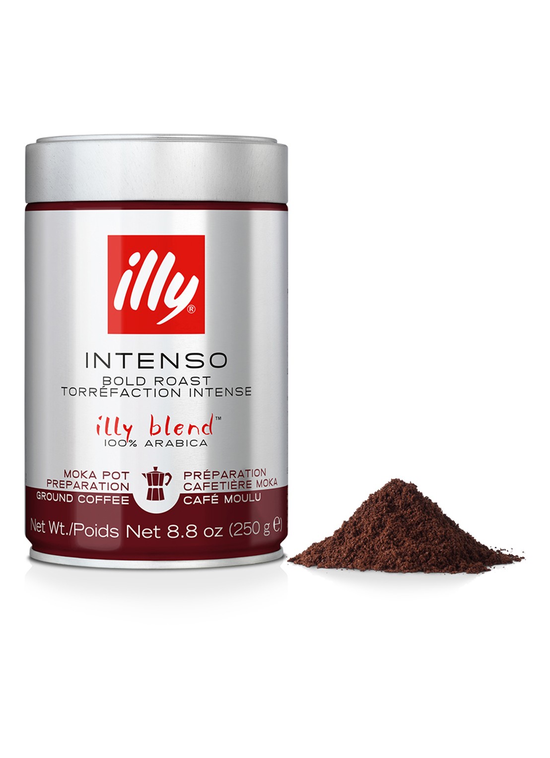 illy Moka Intenso gemalen koffie 250 gram - voorkant 2 undefined