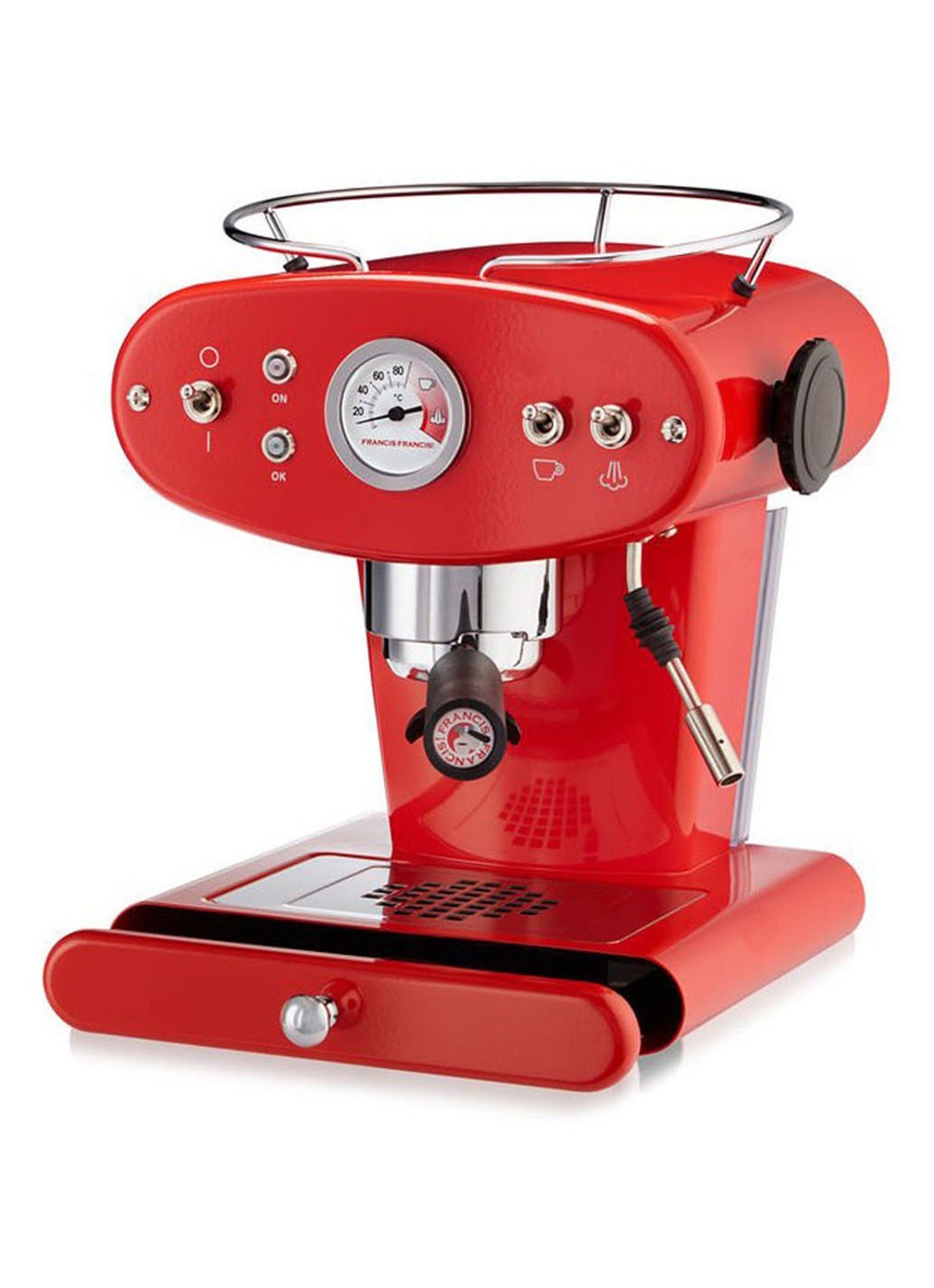 illy X1 Iperespresso espressomachine 6335 - detail 5 rood