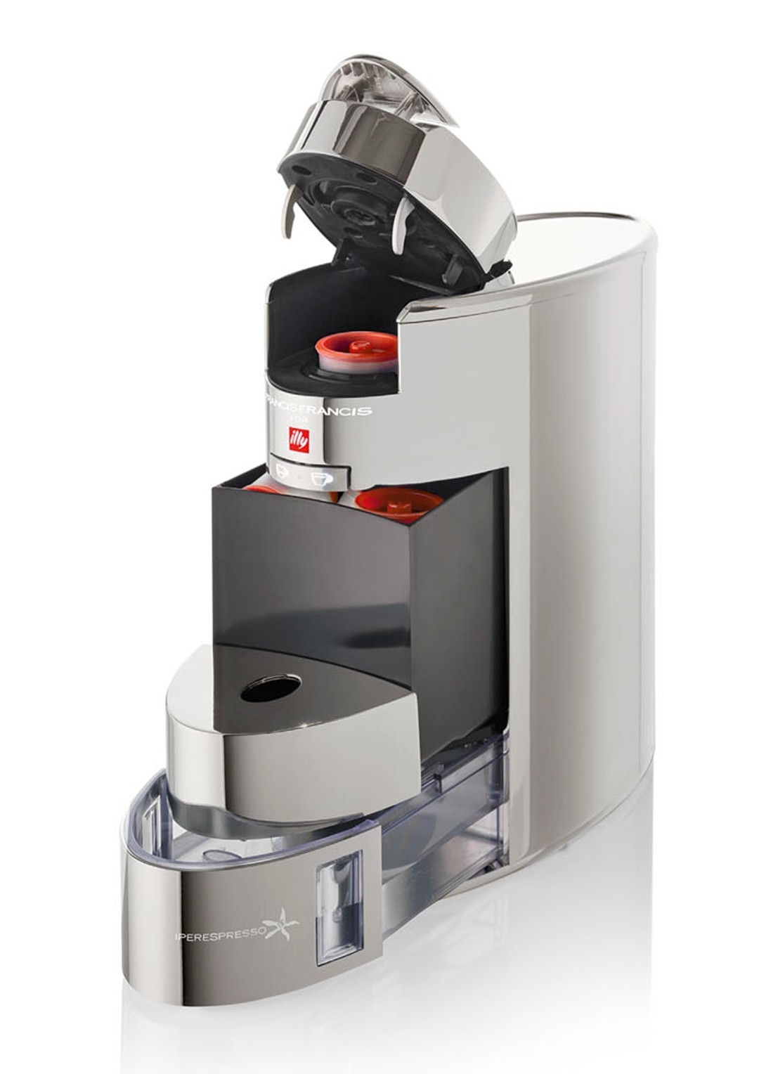 illy X9 Iperespresso espressomachine - detail zilver