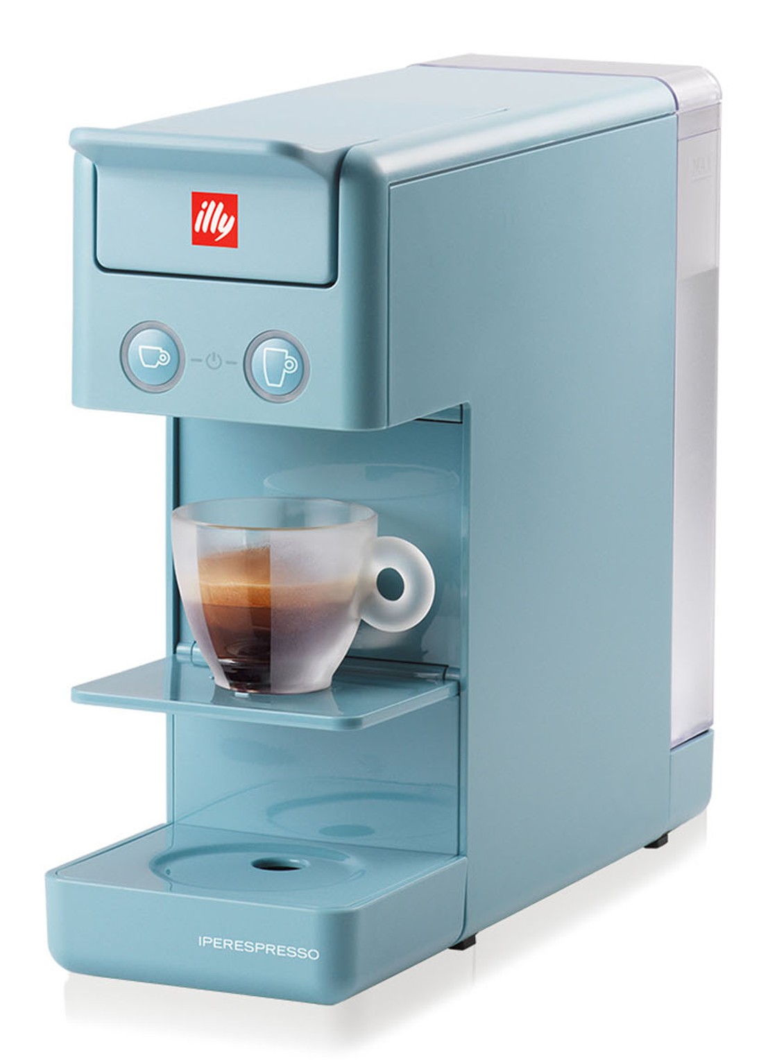 illy Y3.3 Iperespresso espresso- & koffiemachine 60477 - voorkant 2 lichtblauw
