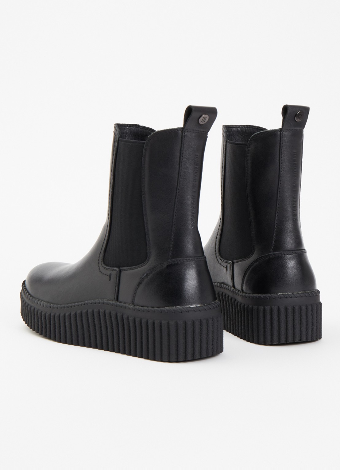 Ilse Jacobsen Calira05 chelsea boot van leer - achterkant 4 zwart