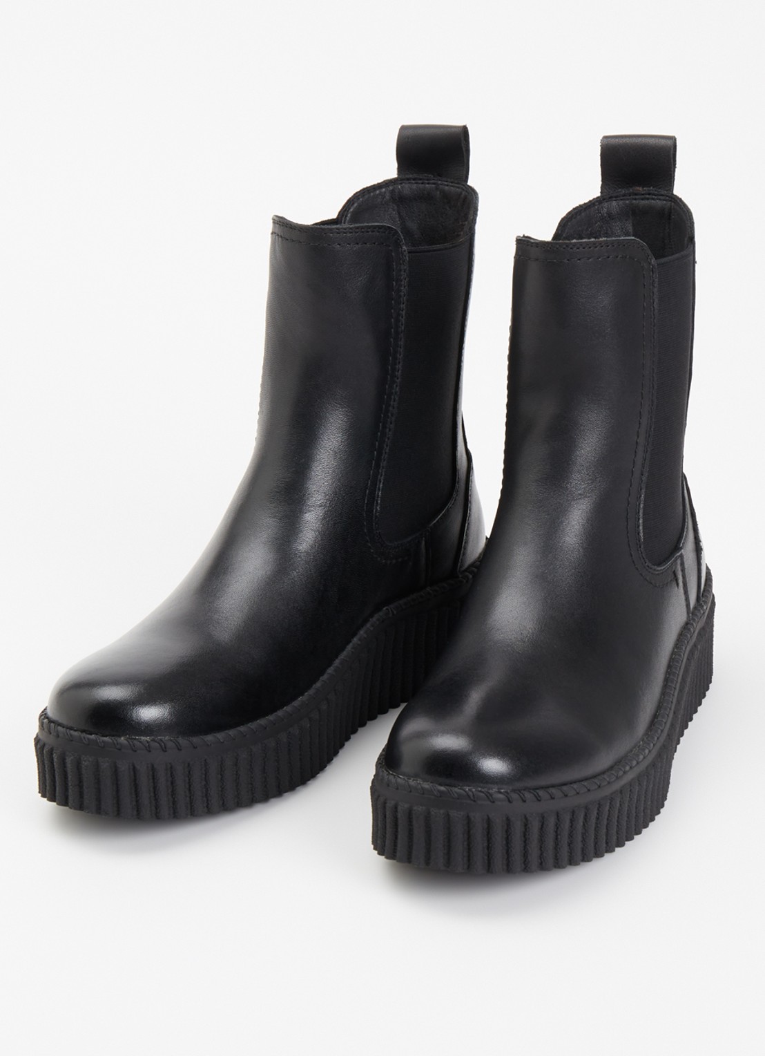 Ilse Jacobsen Calira05 chelsea boot van leer - detail 2 zwart