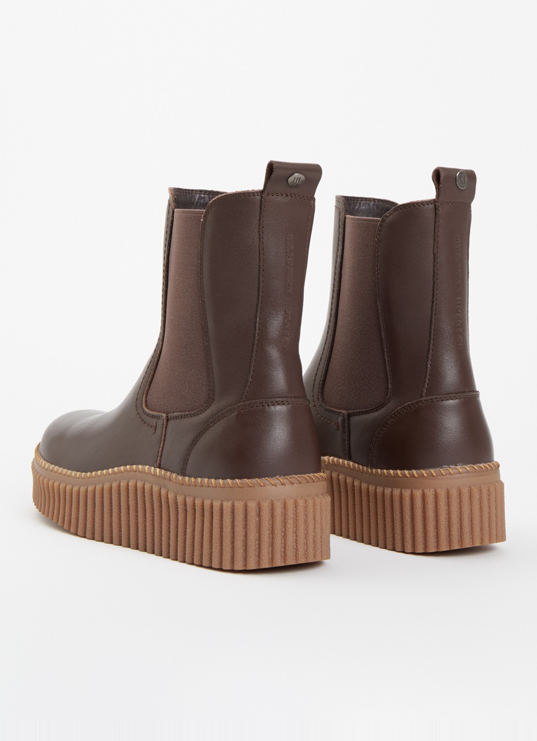 Ilse Jacobsen Calira05 chelsea boot van leer - achterkant 2 bruin