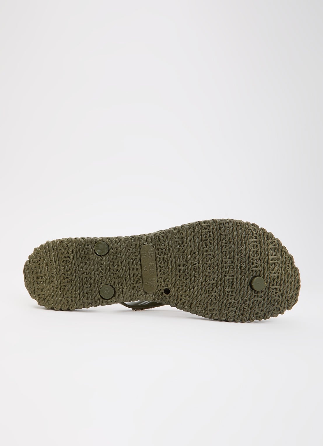 Ilse Jacobsen Cheerful slipper met strass - detail 3 legergroen