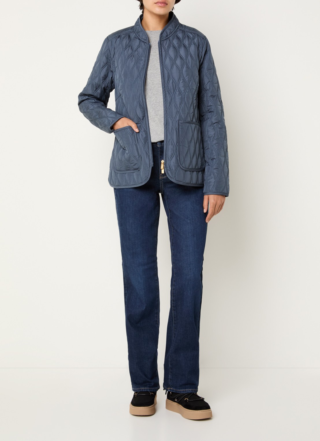 Ilse Jacobsen Jack met quiltpatroon - voorkant 3 indigo