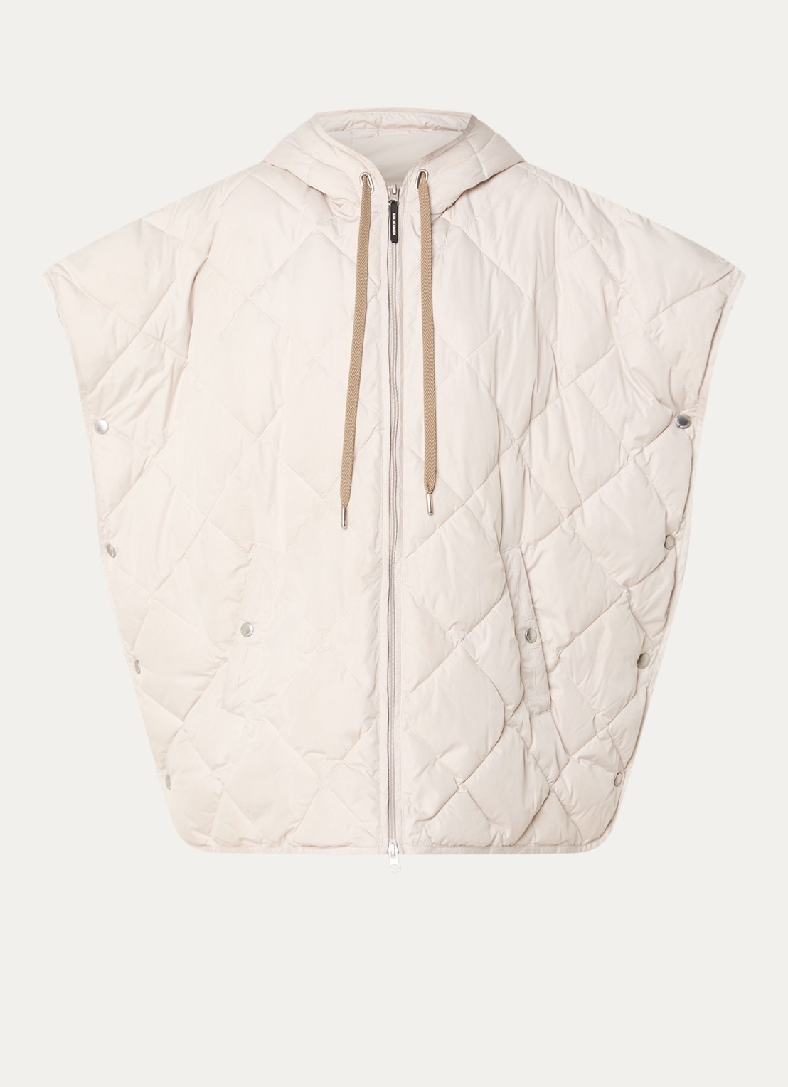 Ilse Jacobsen Longline jack met quiltpatroon - voorkant gebroken wit