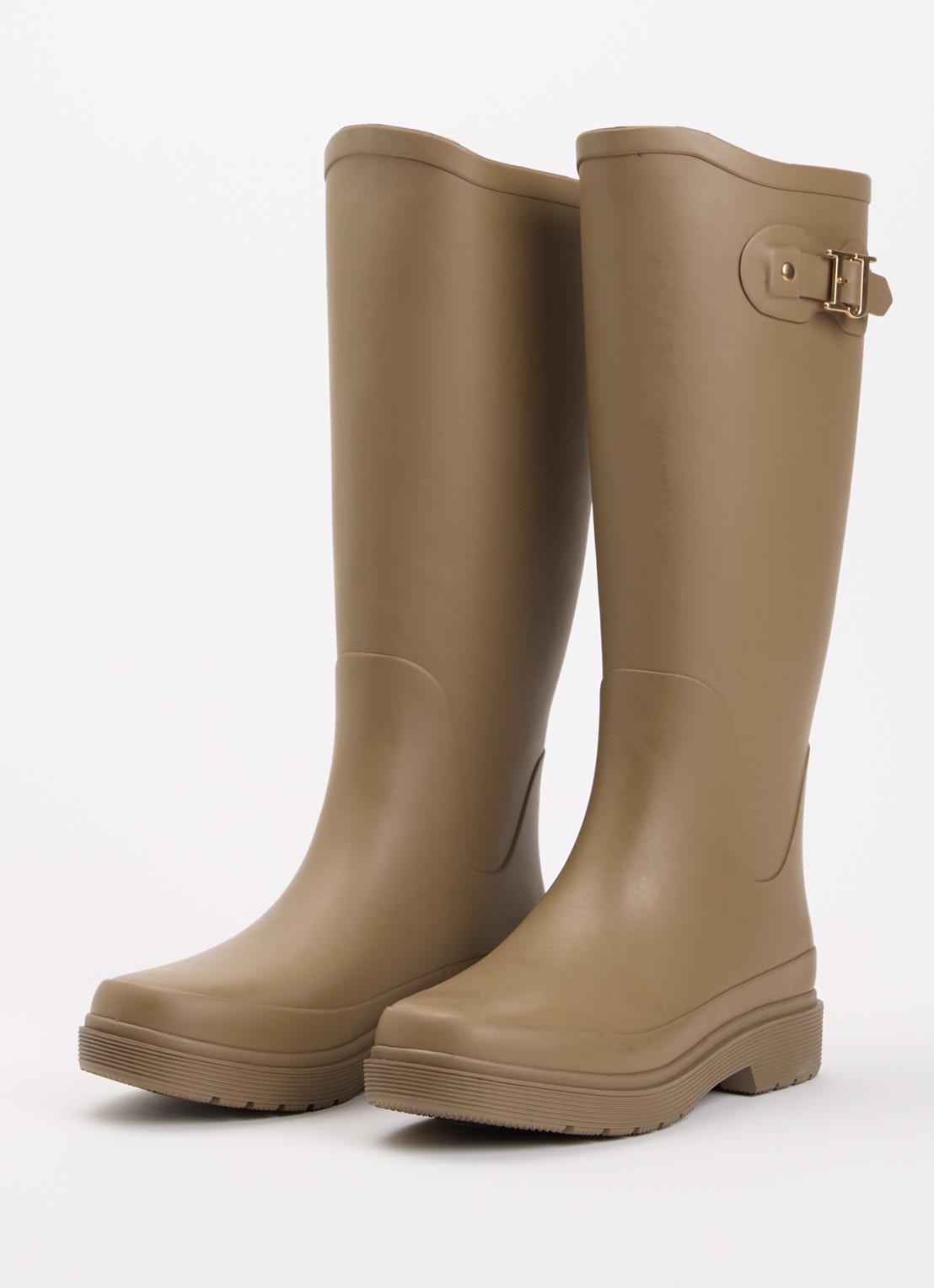 Ilse Jacobsen Neo regenlaars met gespdetail - detail 3 donkerbeige