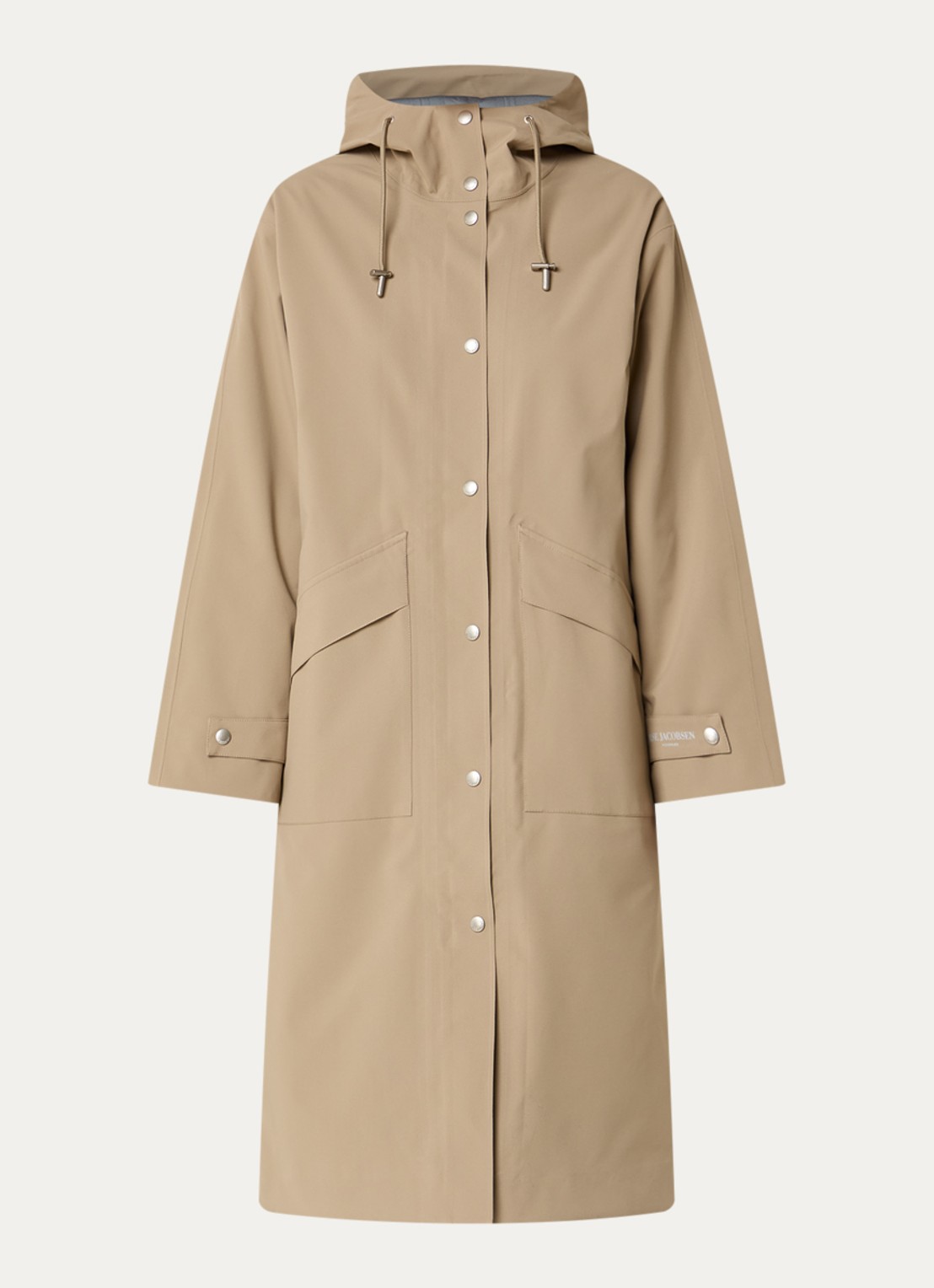 Ilse Jacobsen Parka met klepzakken - voorkant 3 beige