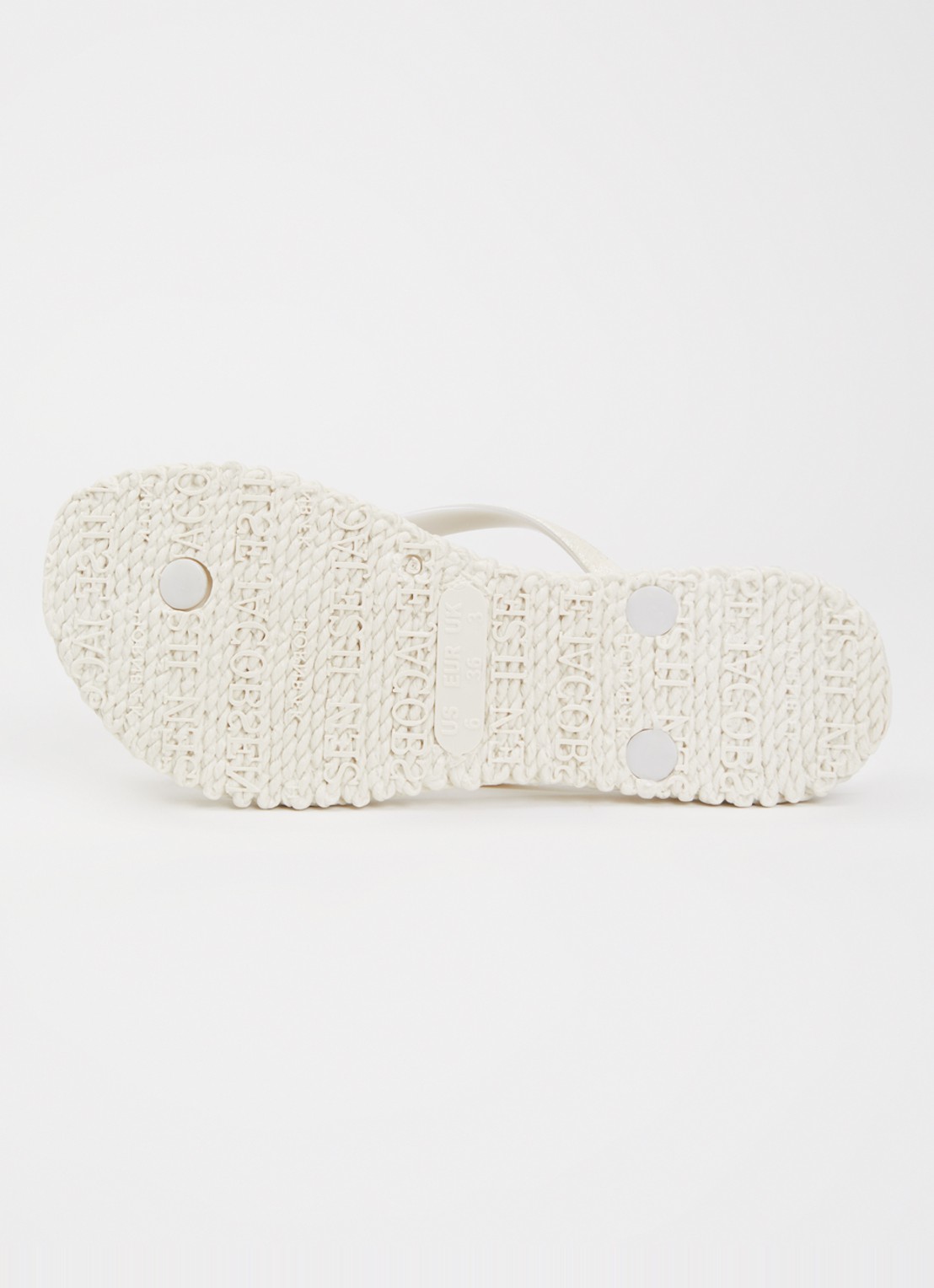 Ilse Jacobsen Slipper met glitter en applicatie - detail 4 gebroken wit