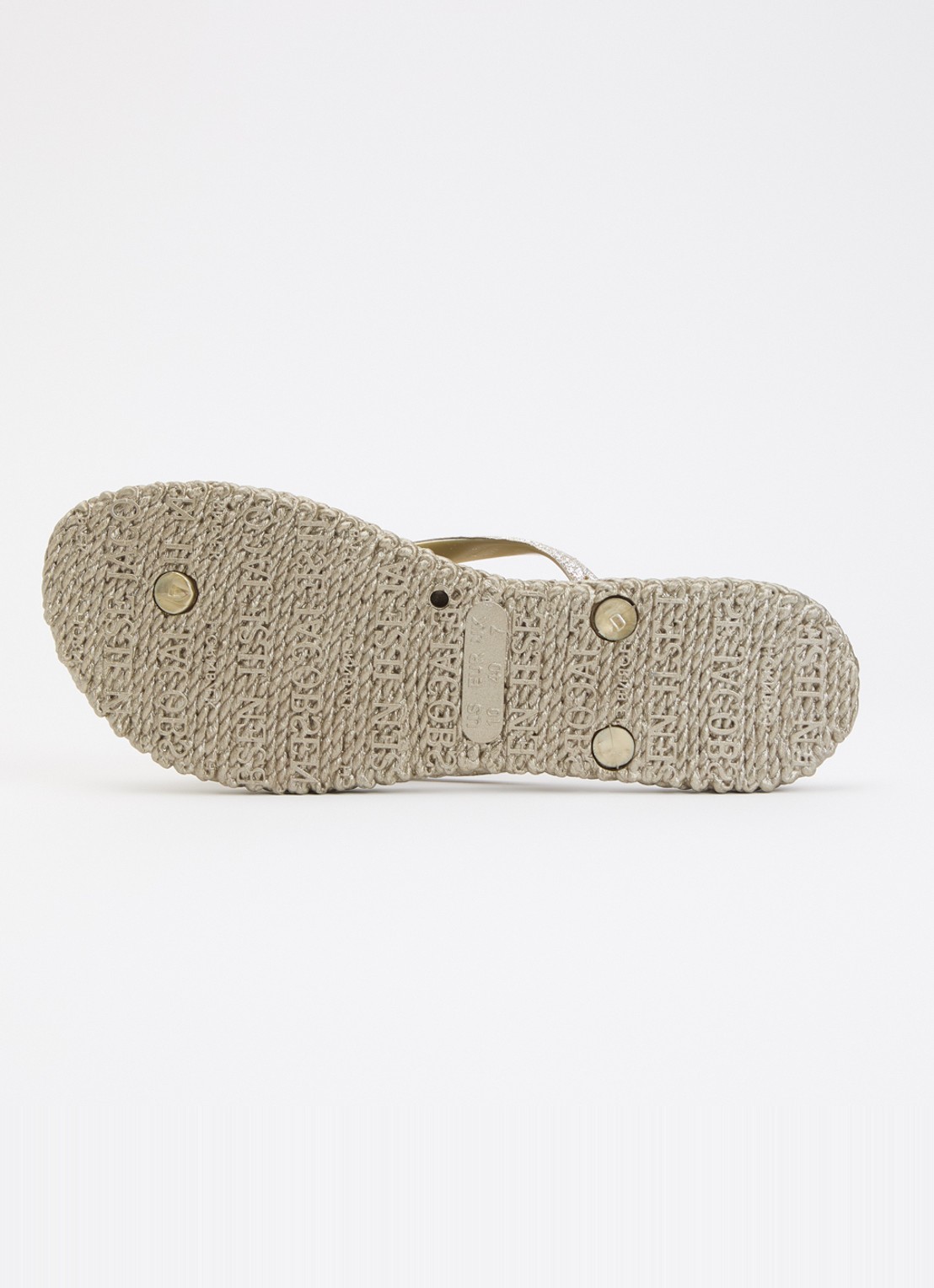 Ilse Jacobsen Slipper met glitter en applicatie - detail 3 donkerbeige