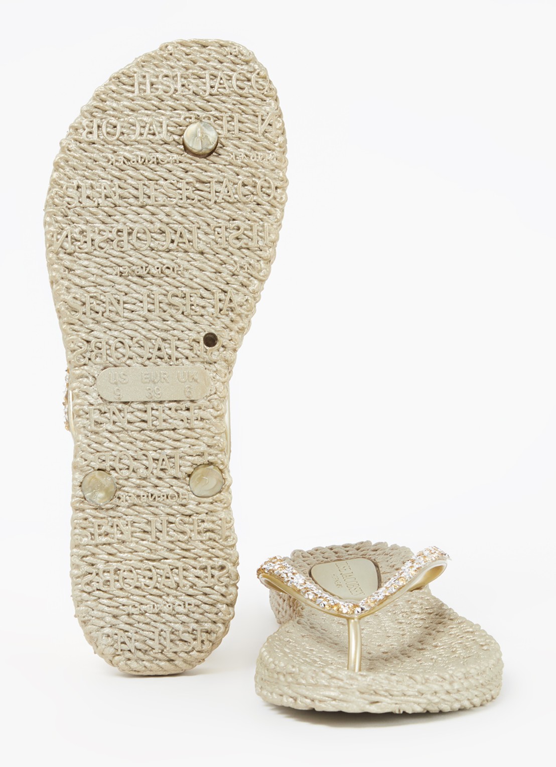 Ilse Jacobsen Slipper met glitter - detail 2 khaki
