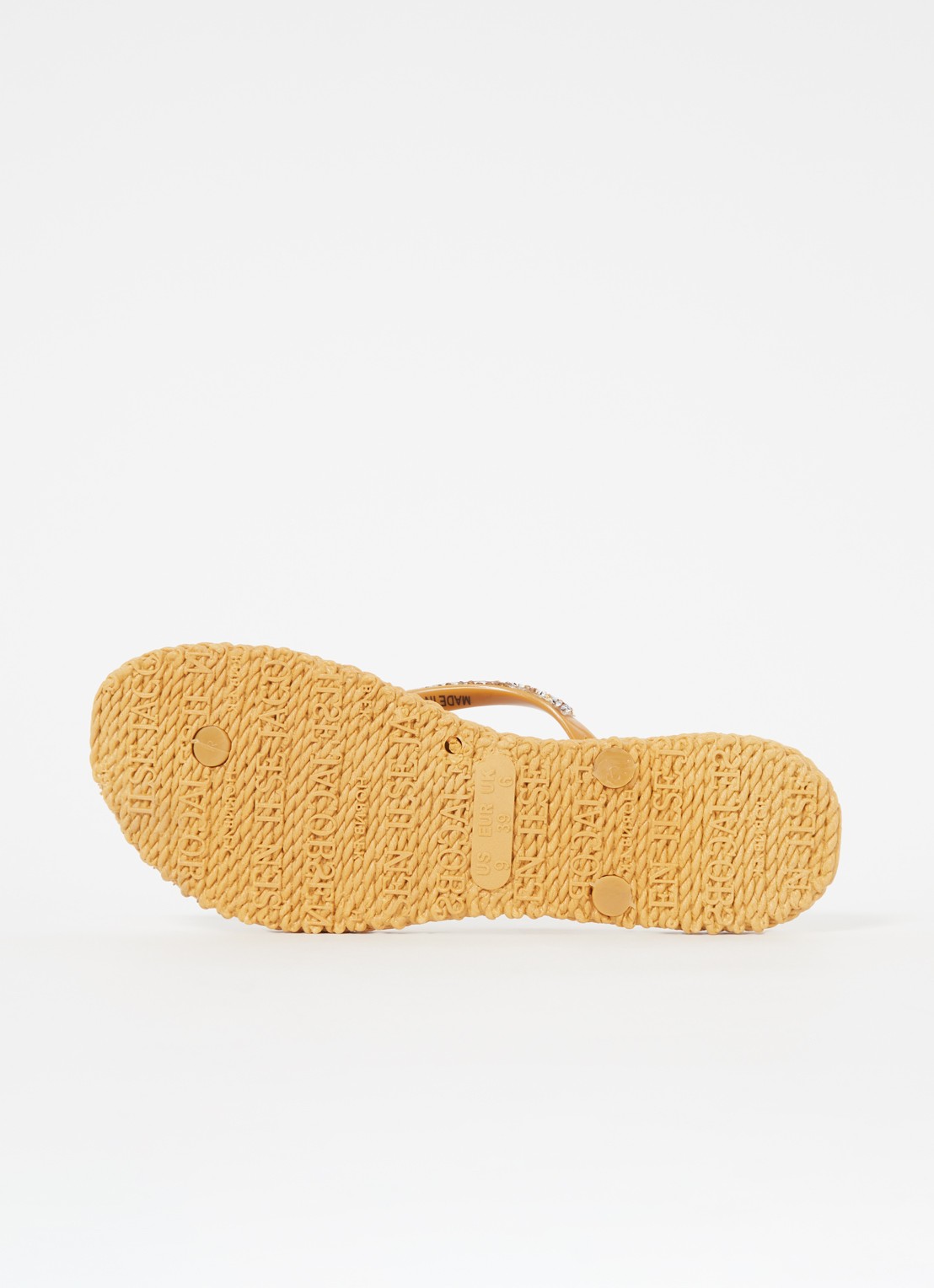 Ilse Jacobsen Slipper met glitter - detail 2 mosterd