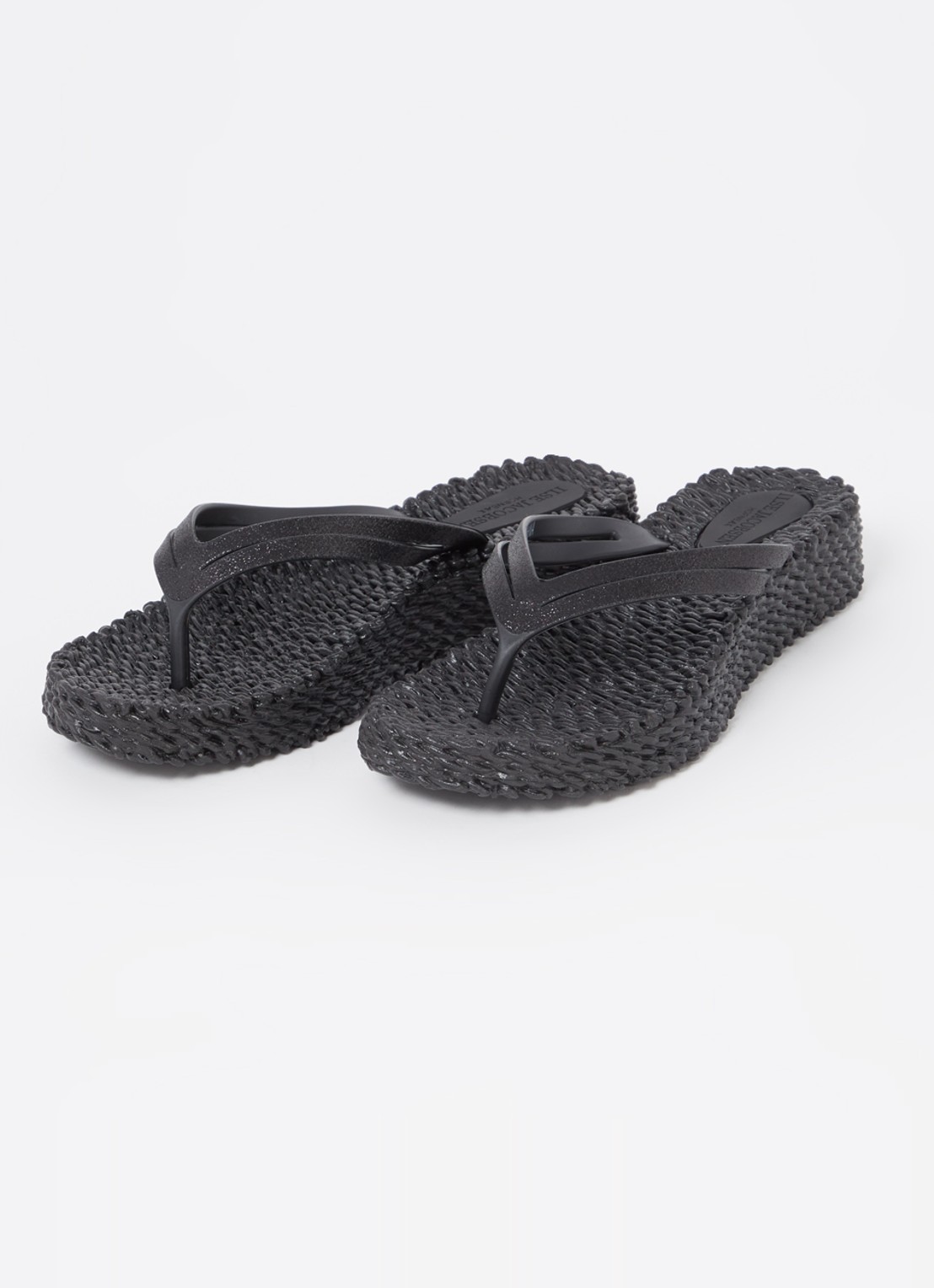 Ilse Jacobsen Slipper met glitter - detail 2 zwart