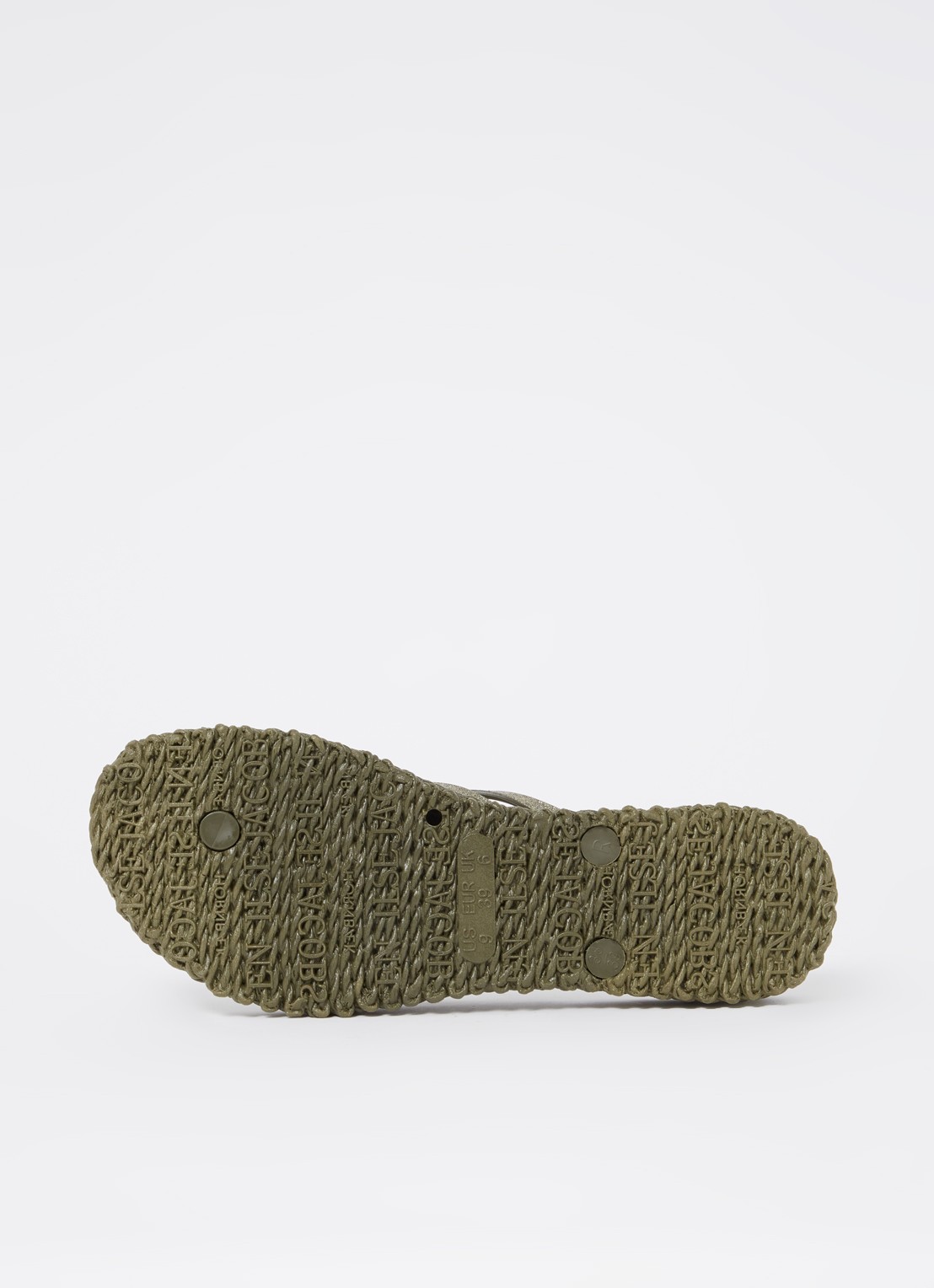 Ilse Jacobsen Slipper met glitter - detail 2 legergroen