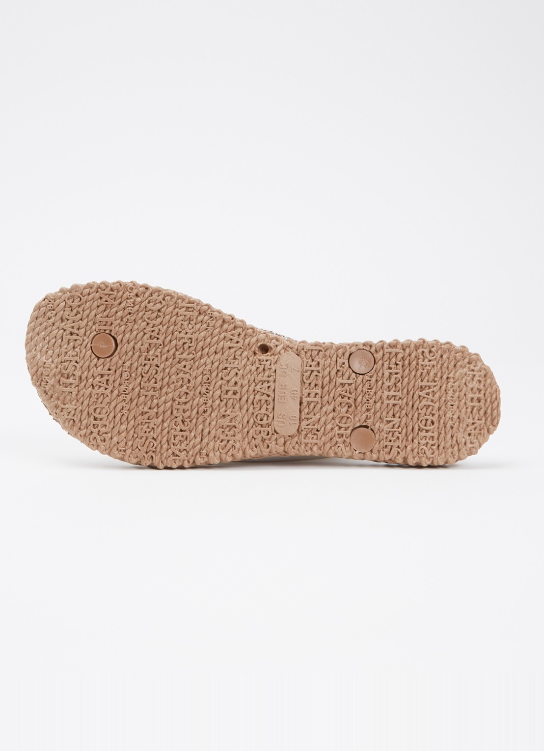 Ilse Jacobsen Slipper met glitter - detail 5 lichtbruin