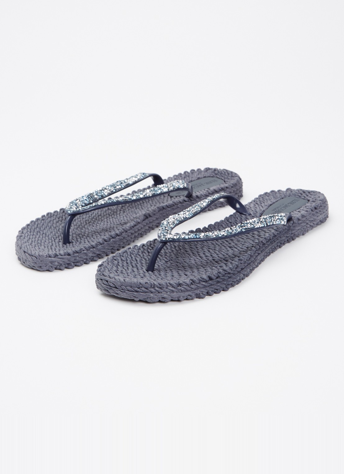 Ilse Jacobsen Slipper met glitter - detail 3 donkergrijs