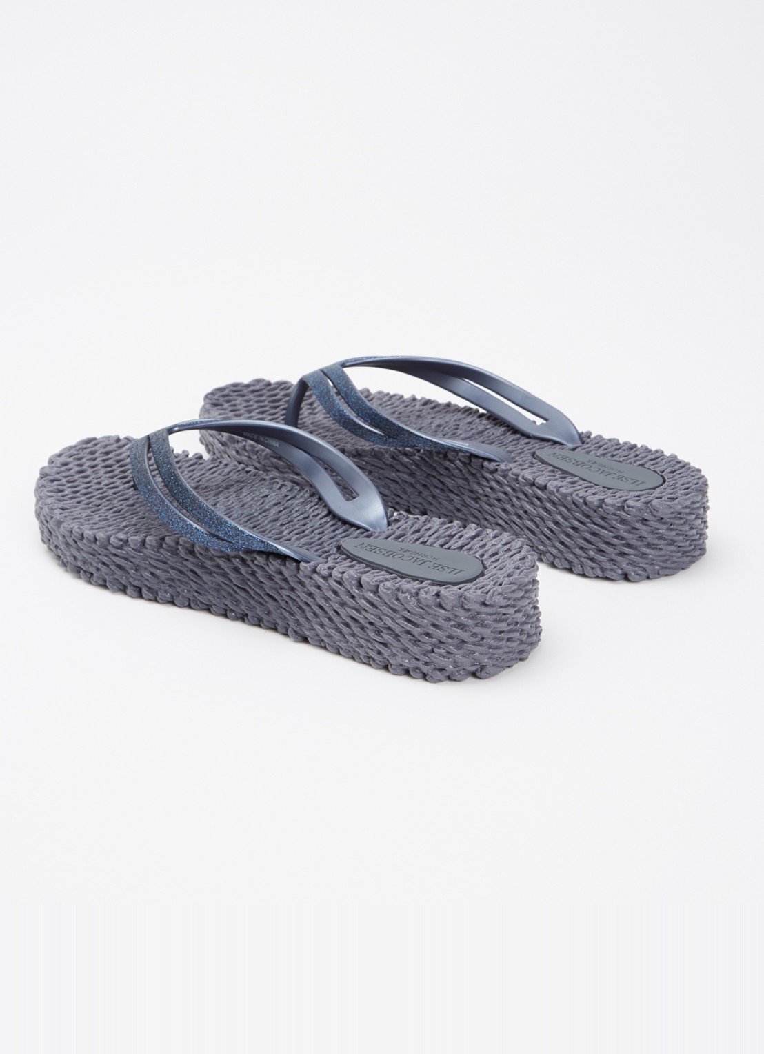 Ilse Jacobsen Slipper met glitter - achterkant 4 indigo