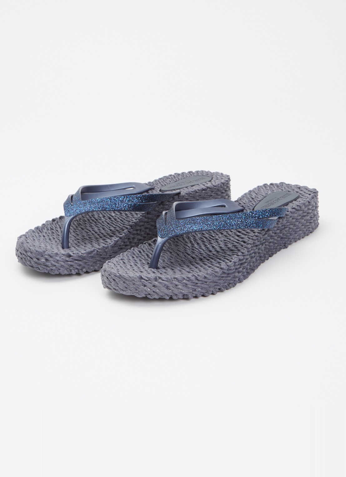 Ilse Jacobsen Slipper met glitter - detail indigo