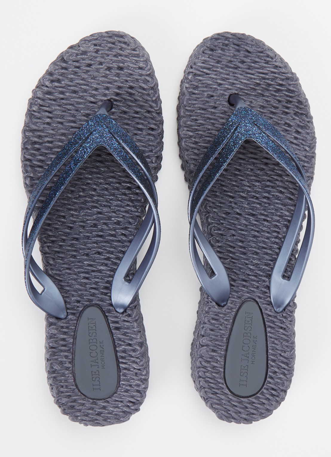 Ilse Jacobsen Slipper met glitter - detail 2 indigo