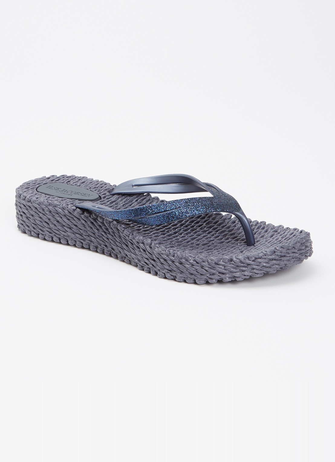Ilse Jacobsen Slipper met glitter - voorkant 5 indigo