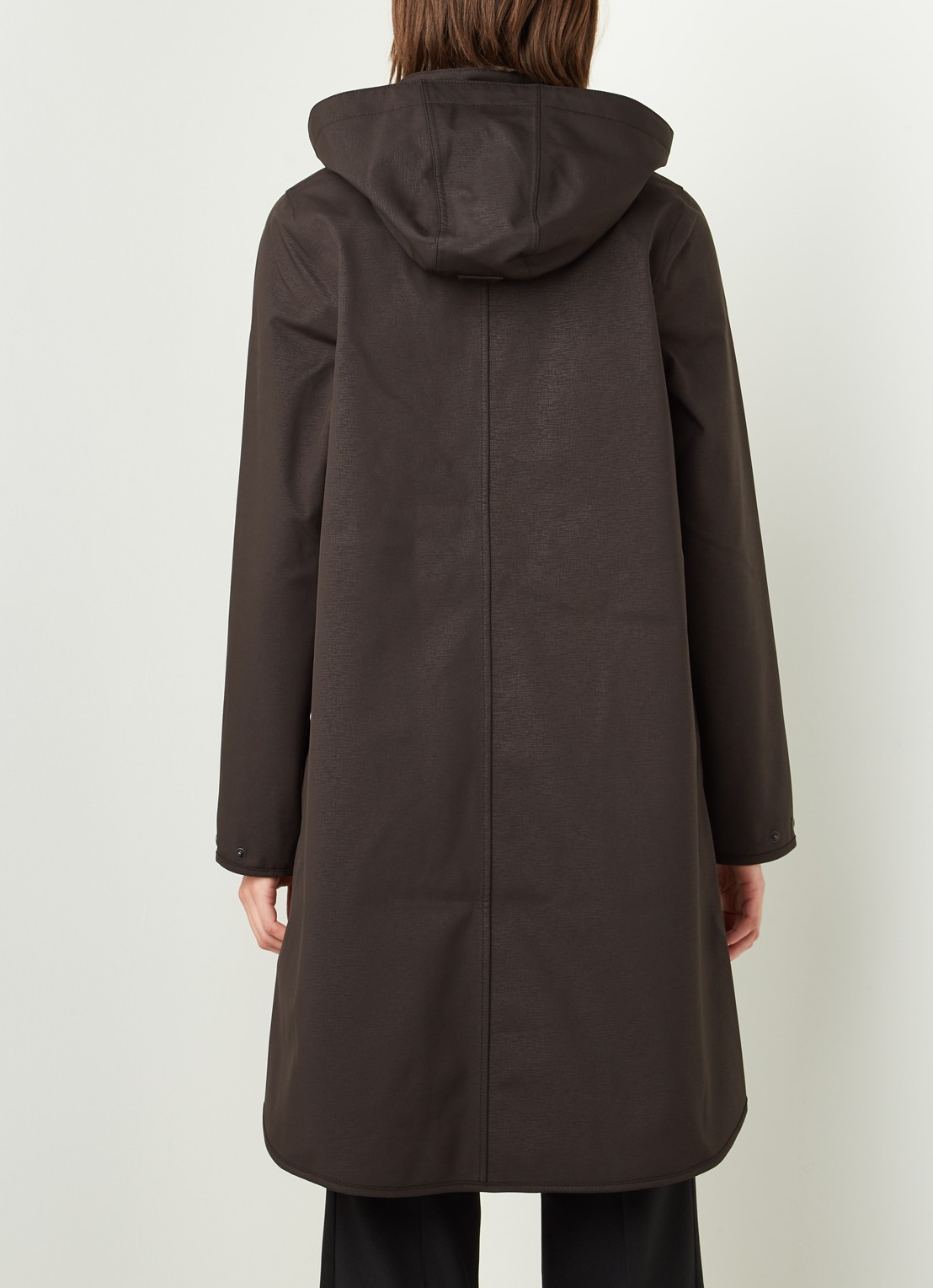 Ilse Jacobsen Softshell regenjas met ritszakken - achterkant 3 zwart