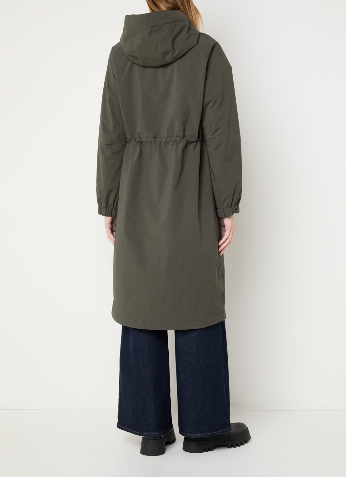 Ilse Jacobsen Thermy parka met afneembare capuchon - achterkant 4 bronsgroen