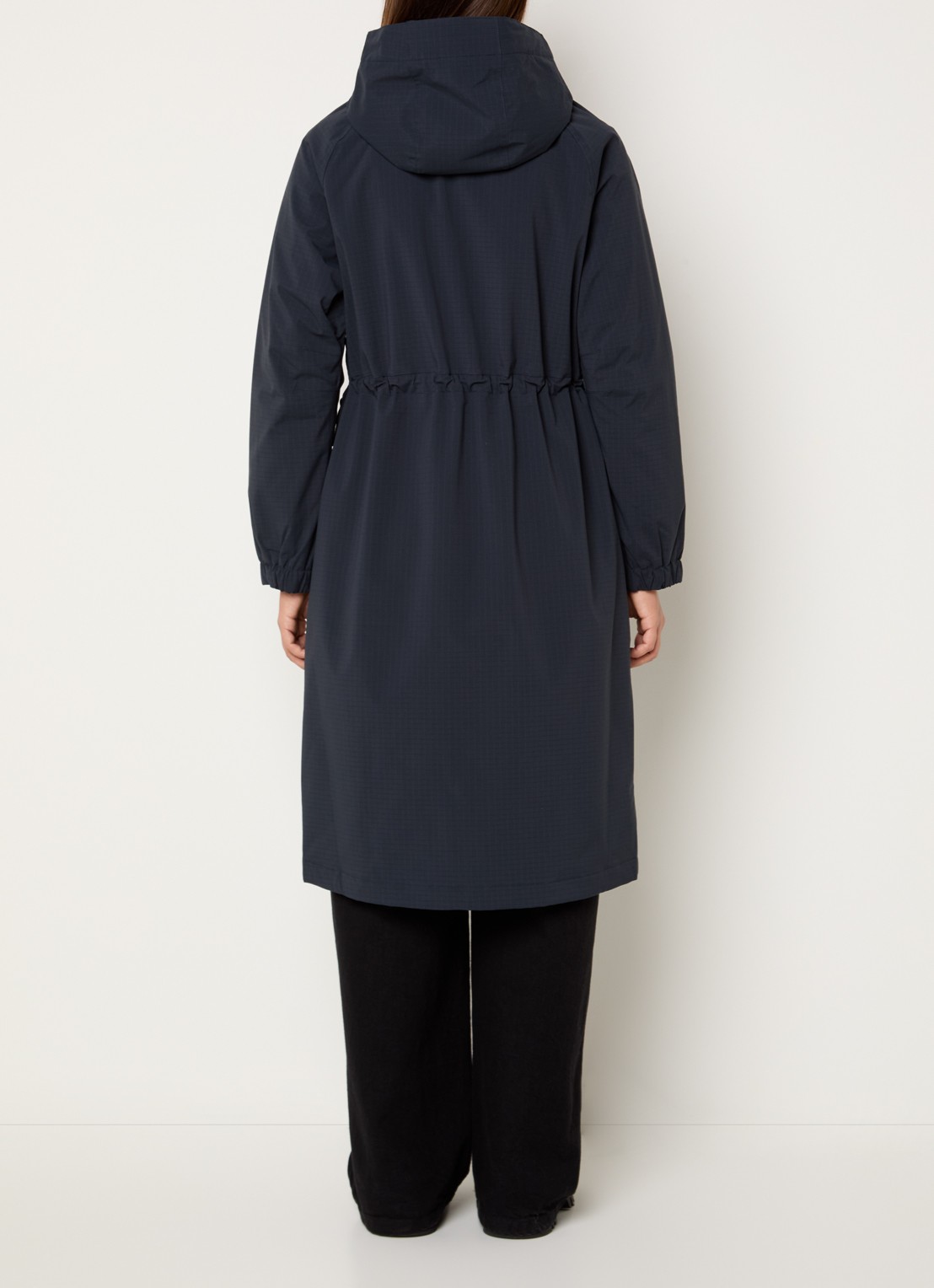 Ilse Jacobsen Thermy parka met afneembare capuchon - achterkant indigo