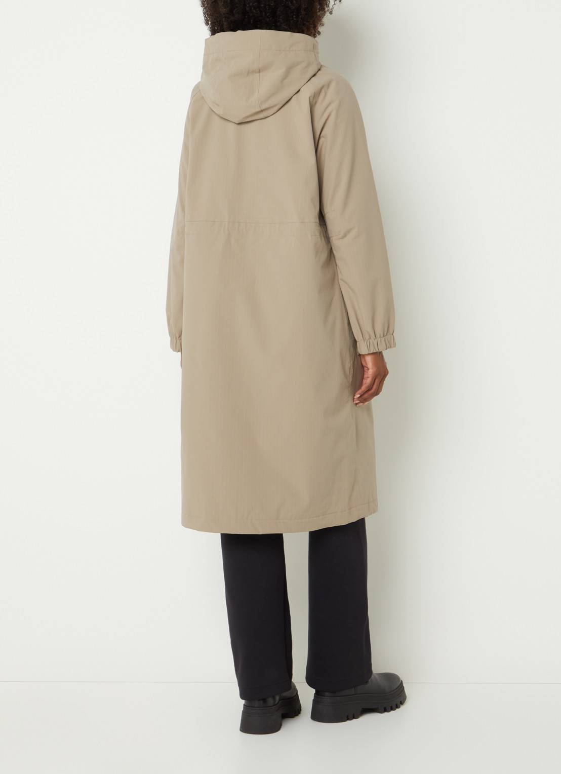 Ilse Jacobsen Thermy parka met afneembare capuchon - achterkant 4 beige
