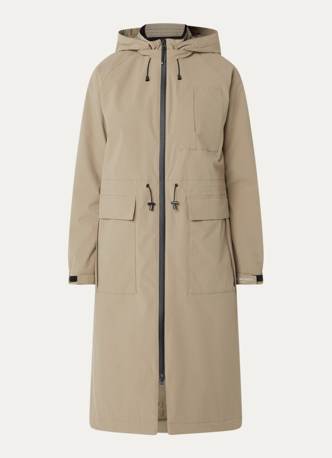 Ilse Jacobsen Thermy parka met afneembare capuchon - voorkant beige