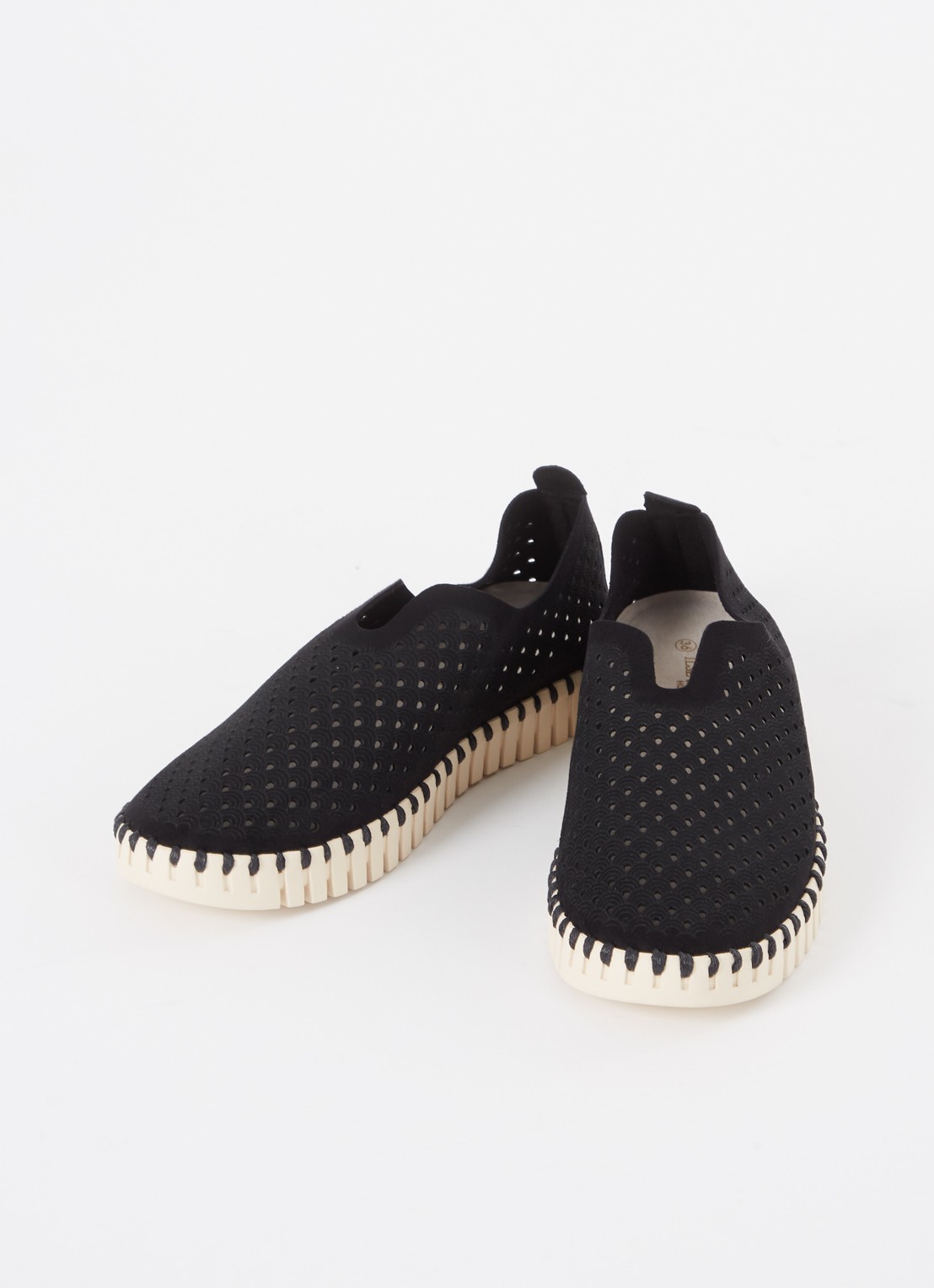 Ilse Jacobsen Tulip espadrille - detail zwart