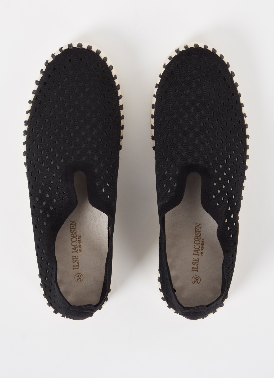 Ilse Jacobsen Tulip espadrille - detail 2 zwart