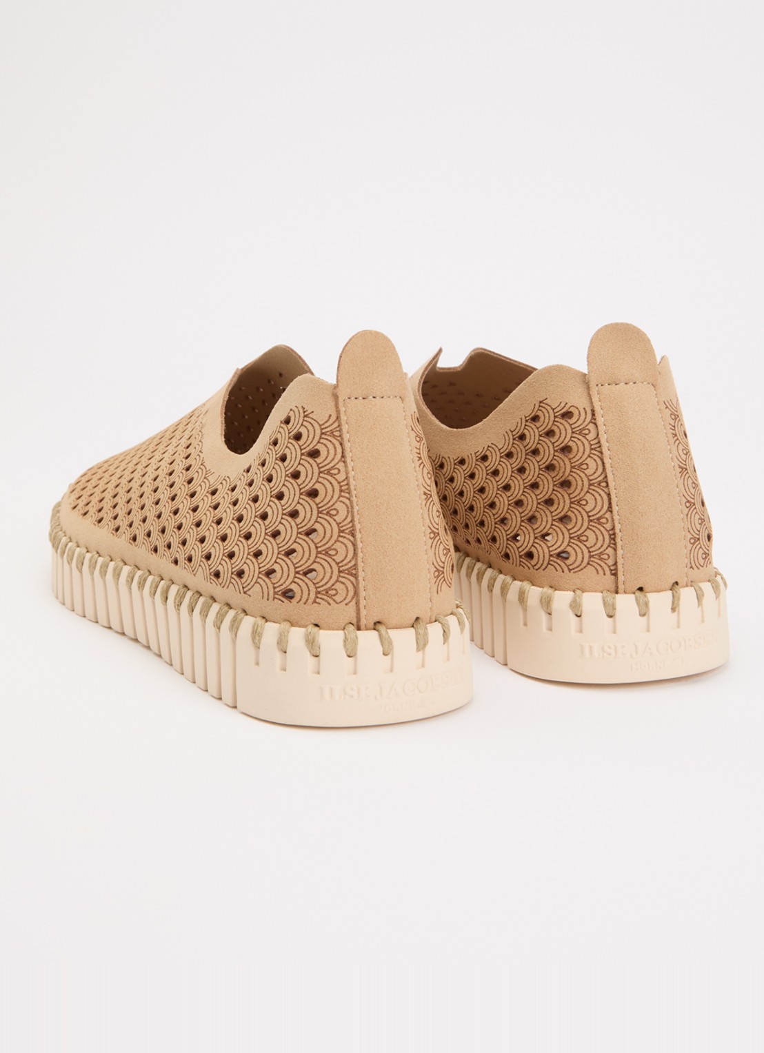 Ilse Jacobsen Tulip espadrille - achterkant donkerbeige