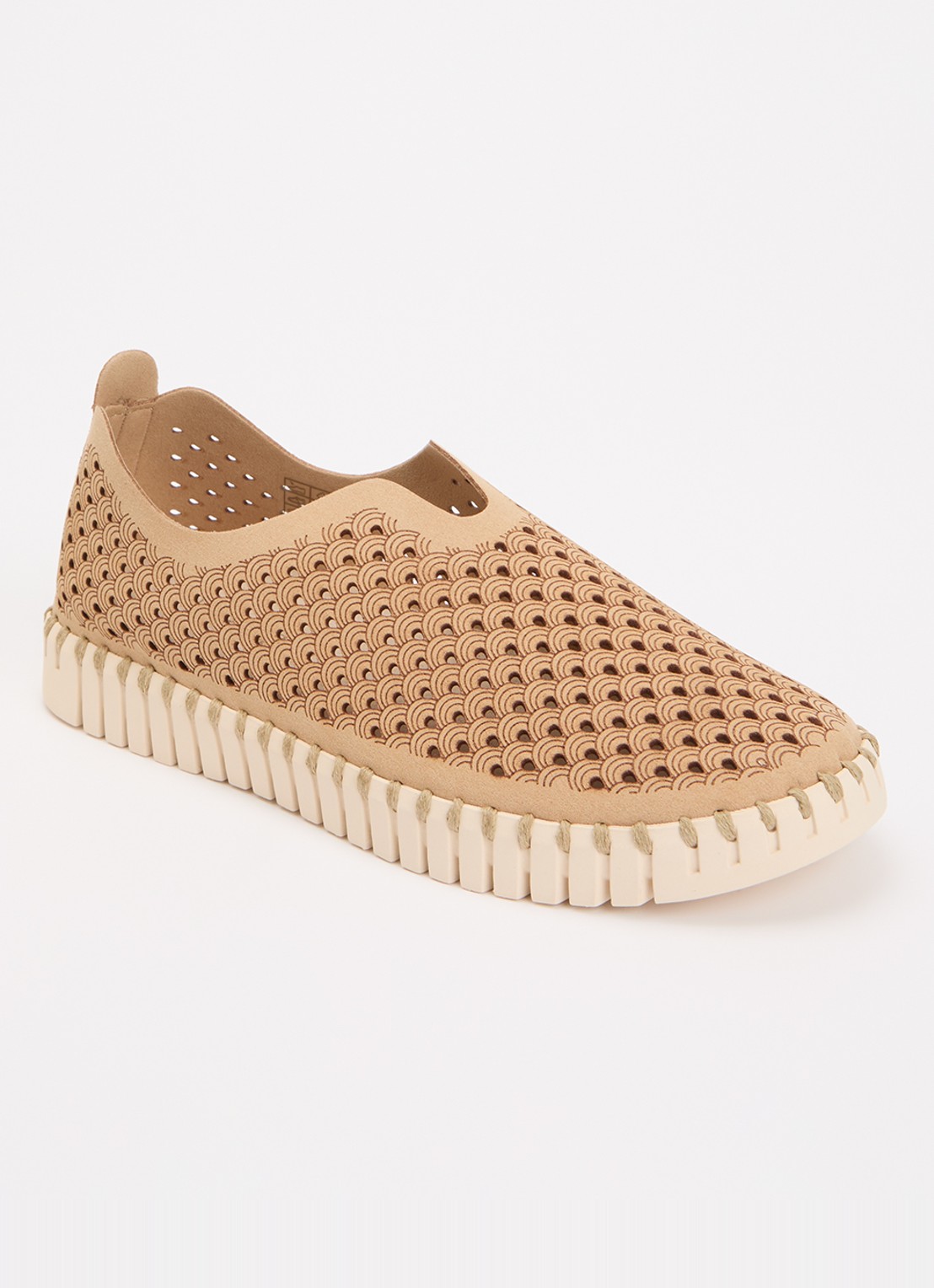Ilse Jacobsen Tulip espadrille - voorkant 2 donkerbeige