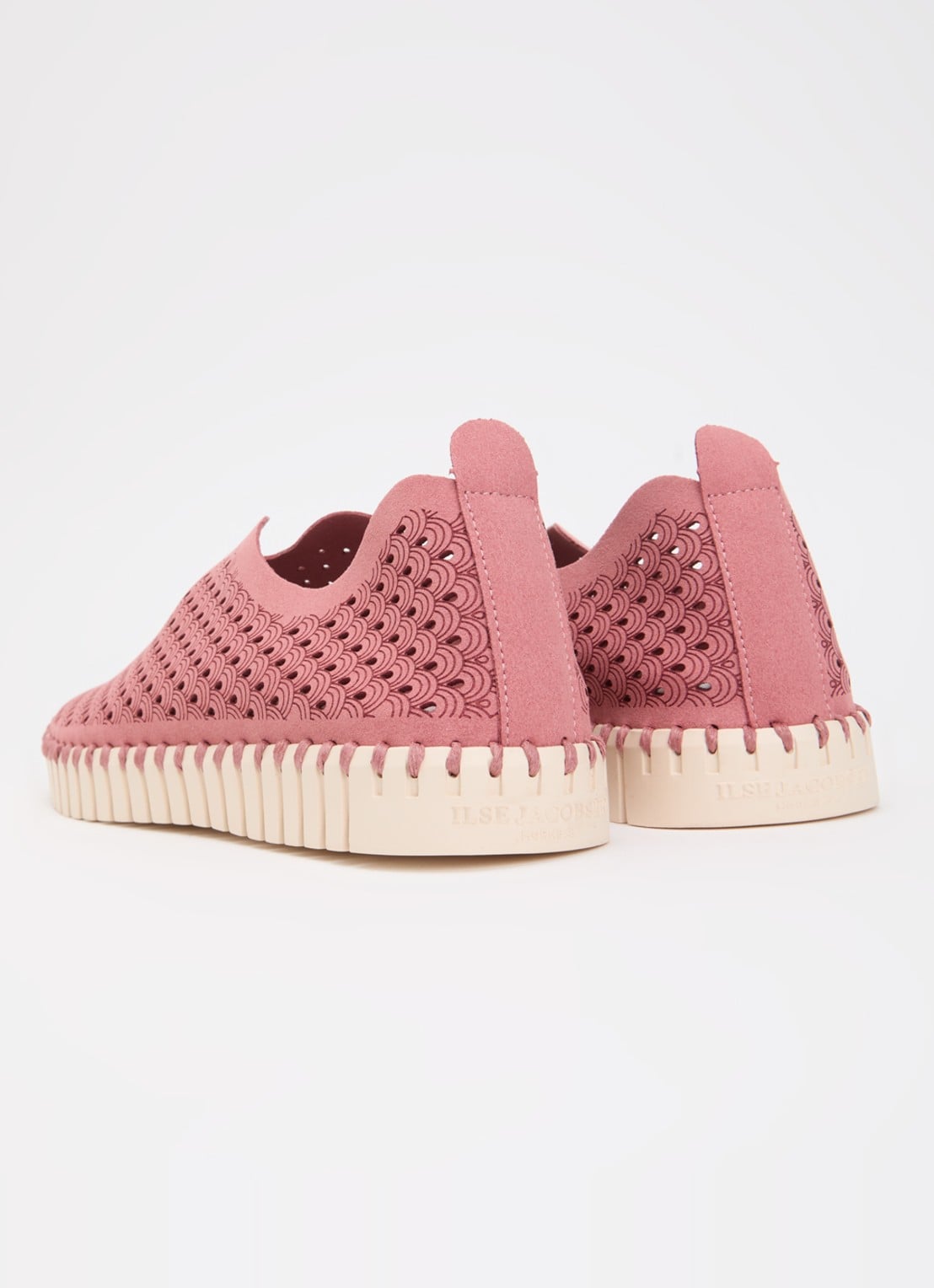 Ilse Jacobsen Tulip espadrille - achterkant 5 donkerroze