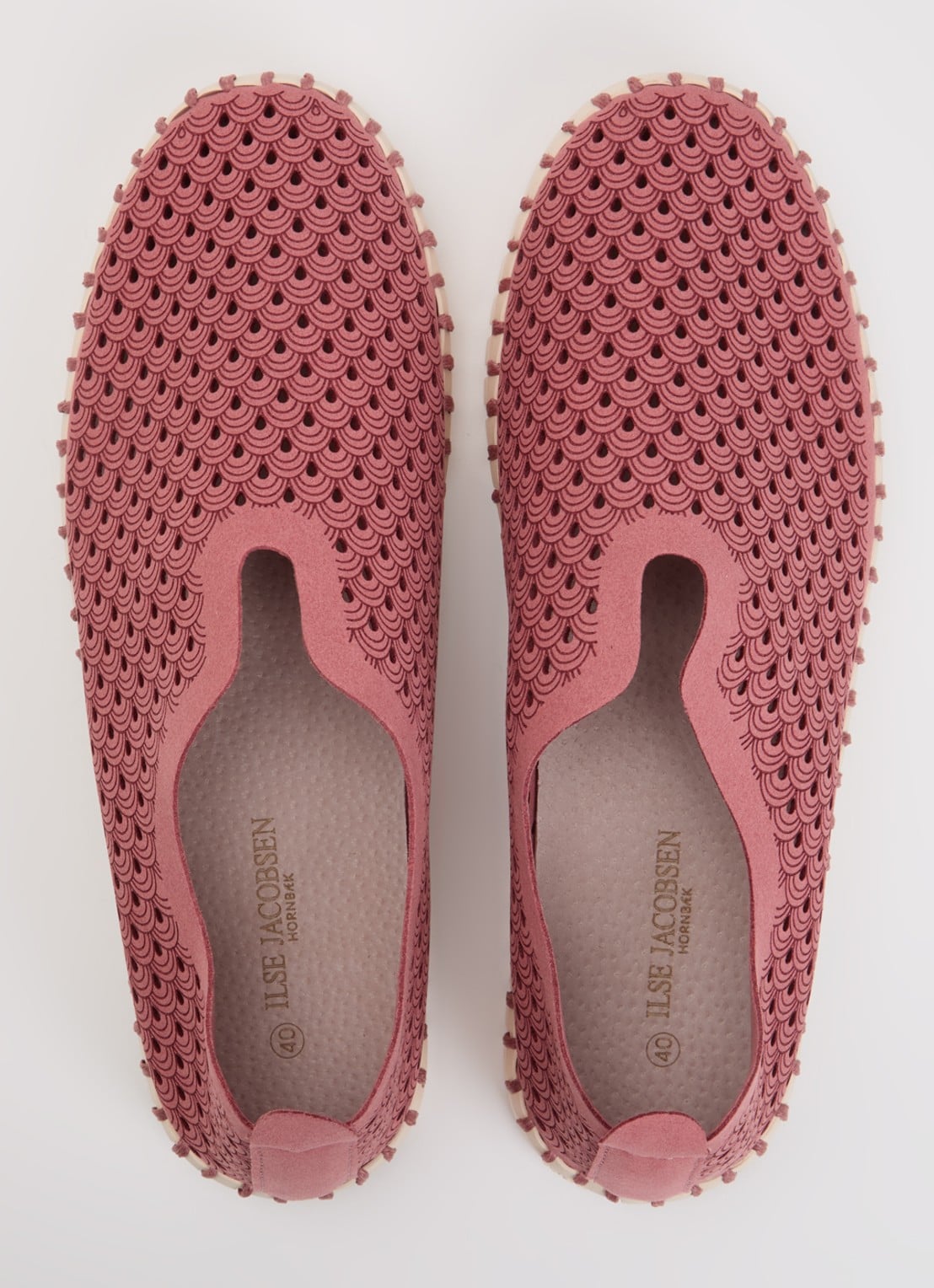 Ilse Jacobsen Tulip espadrille - detail 3 donkerroze