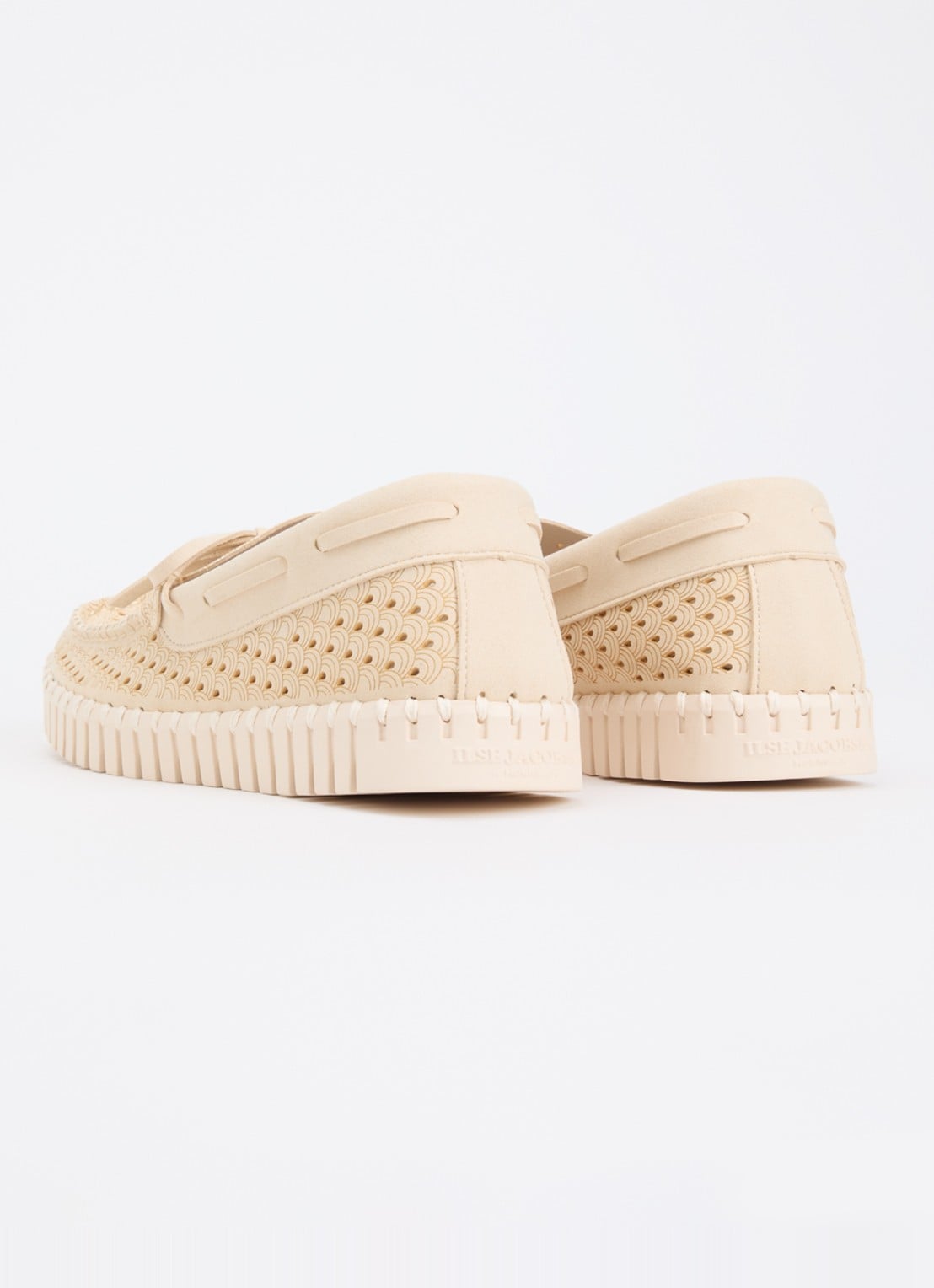 Ilse Jacobsen Tulip mocassin met structuur - achterkant 2 creme