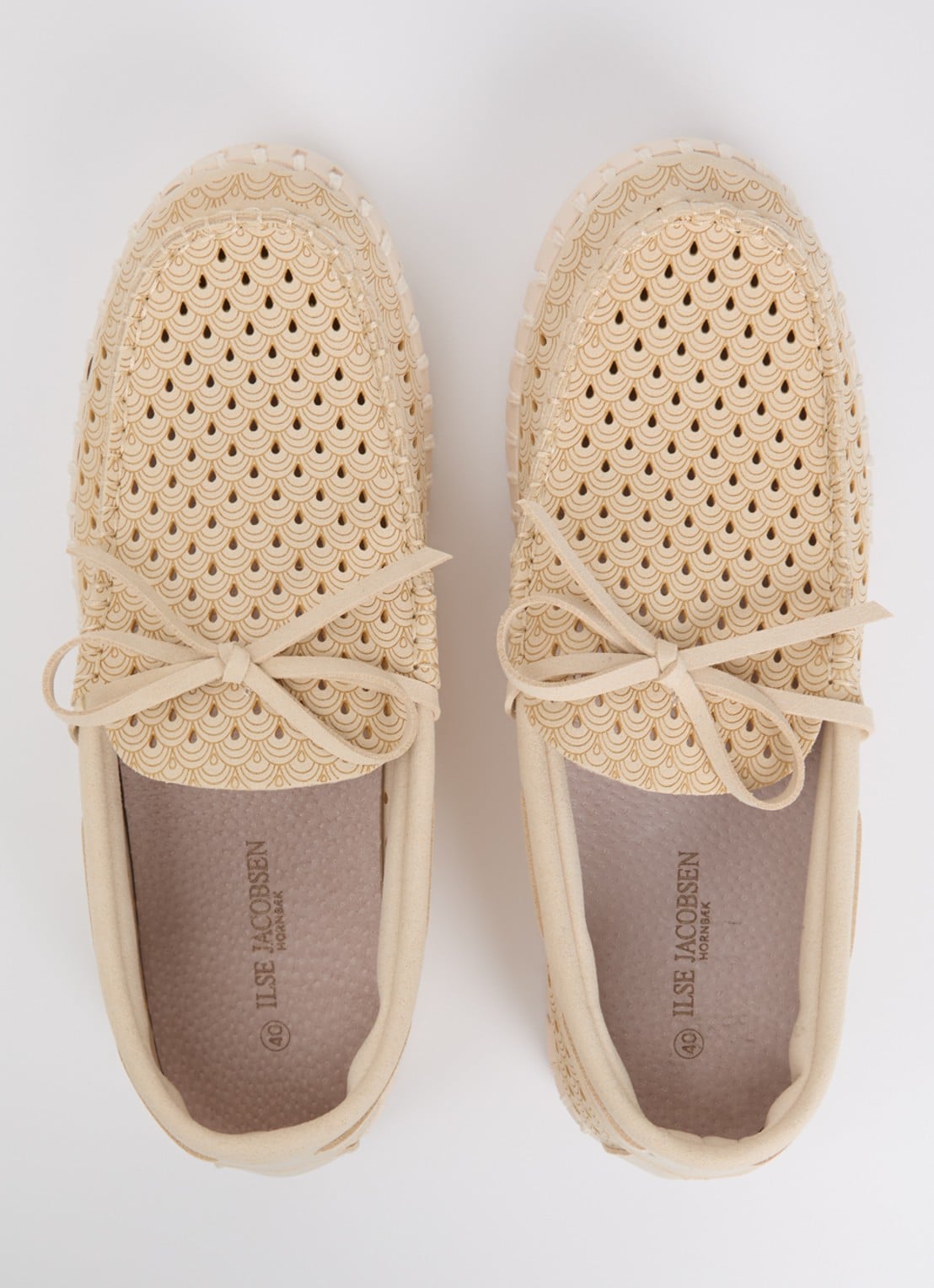 Ilse Jacobsen Tulip mocassin met structuur - detail 4 creme