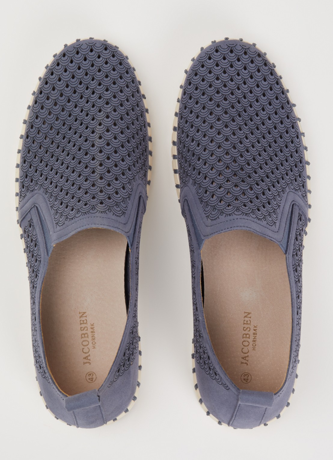Ilse Jacobsen Tulip slip-on met cut-out detail - detail 2 petrol