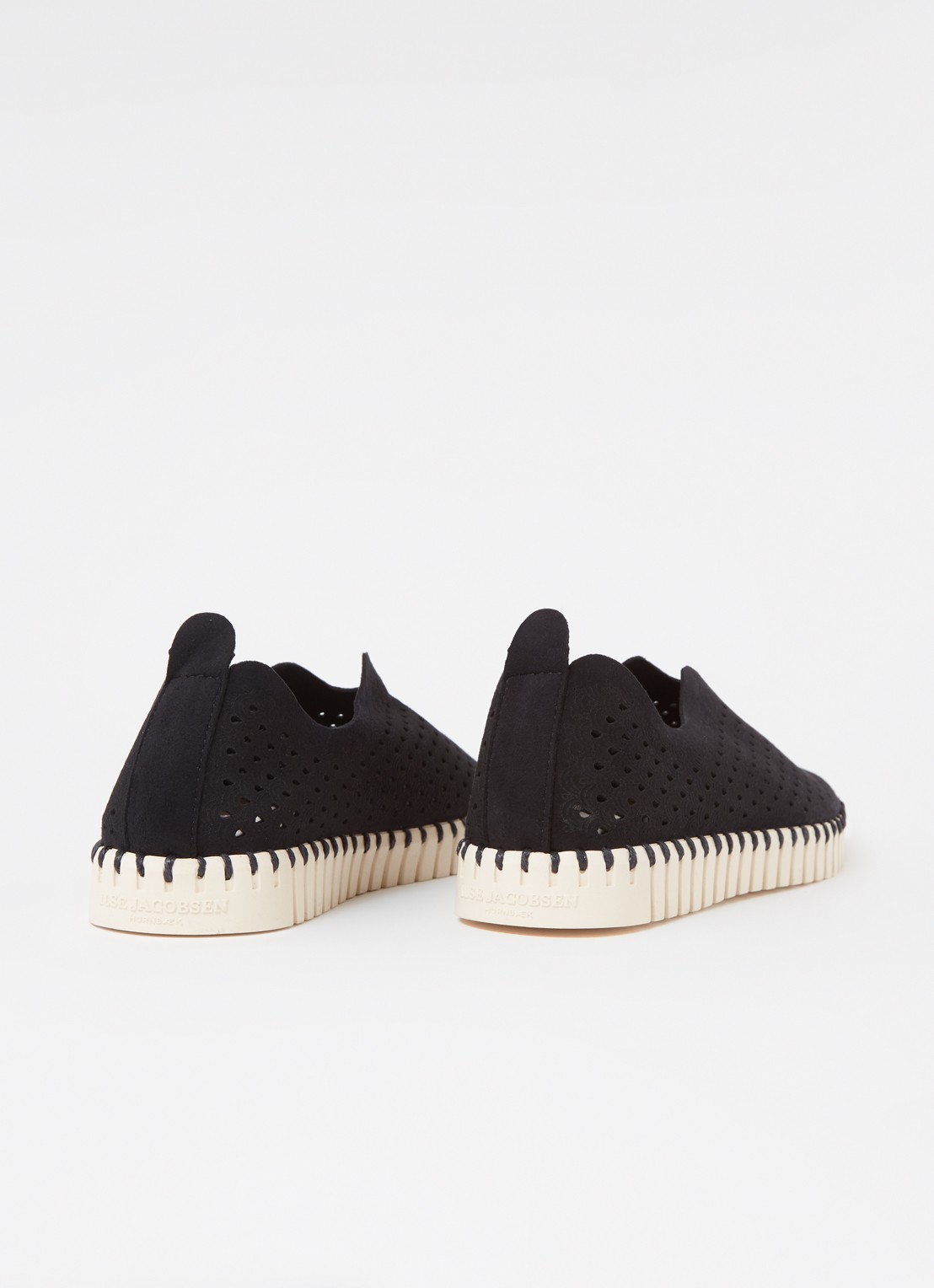 Ilse Jacobsen Tulip slip-on met cut-out details - detail 3 zwart