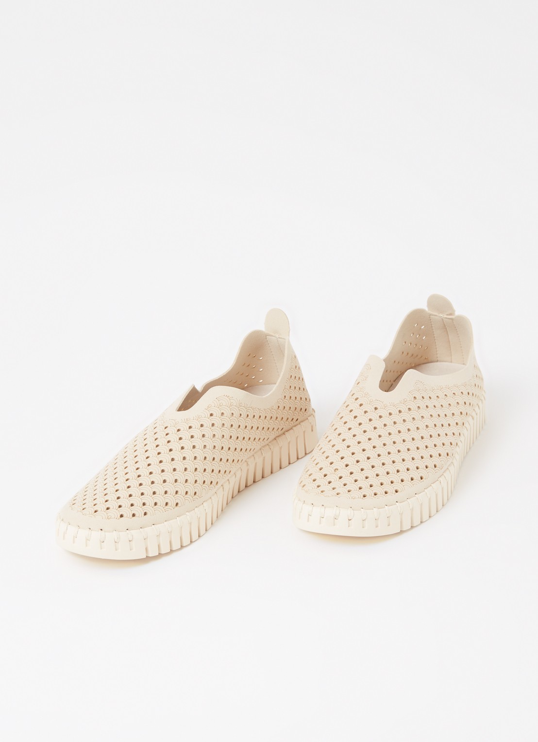 Ilse Jacobsen Tulip slip-on met cut-out details - detail 2 beige