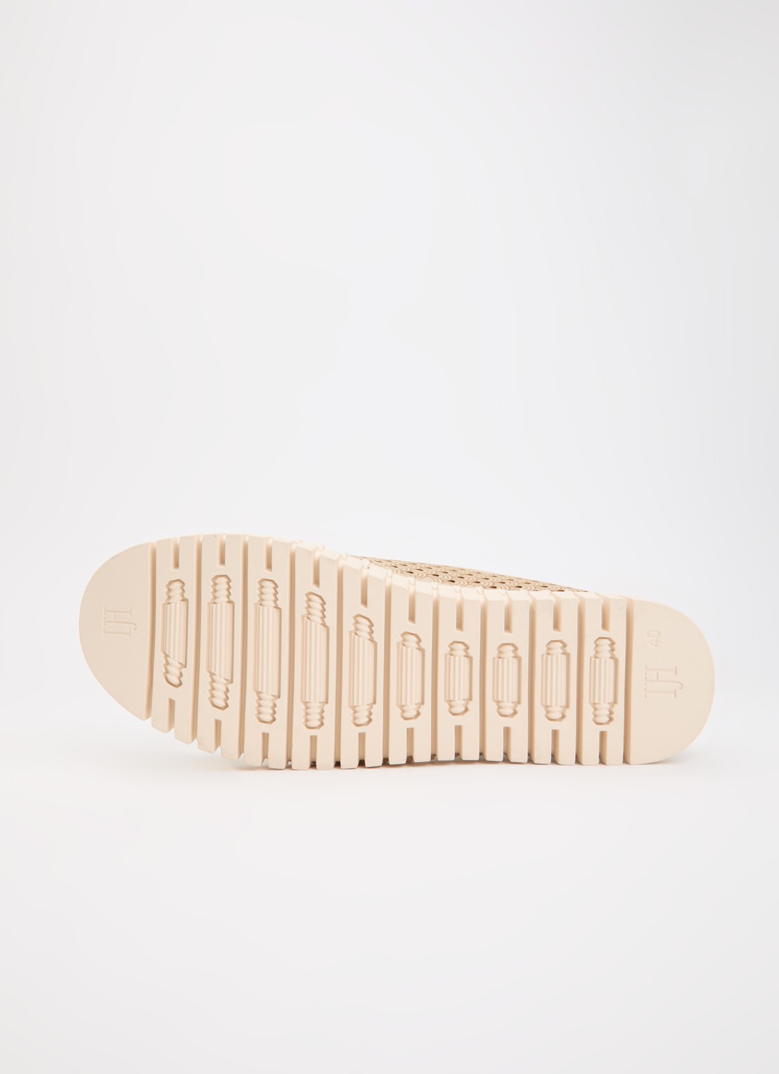 Ilse Jacobsen Tulip slip-on met metallic details - detail 5 beige