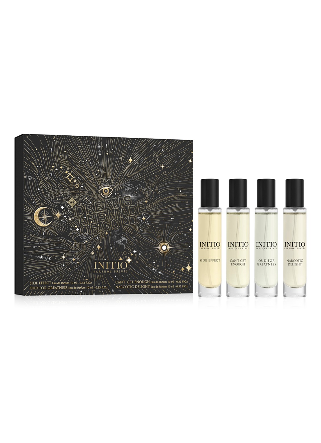INITIO Parfums Privés Festive Set Eau de Parfum 1 - mini parfumset  - voorkant donkergrijs