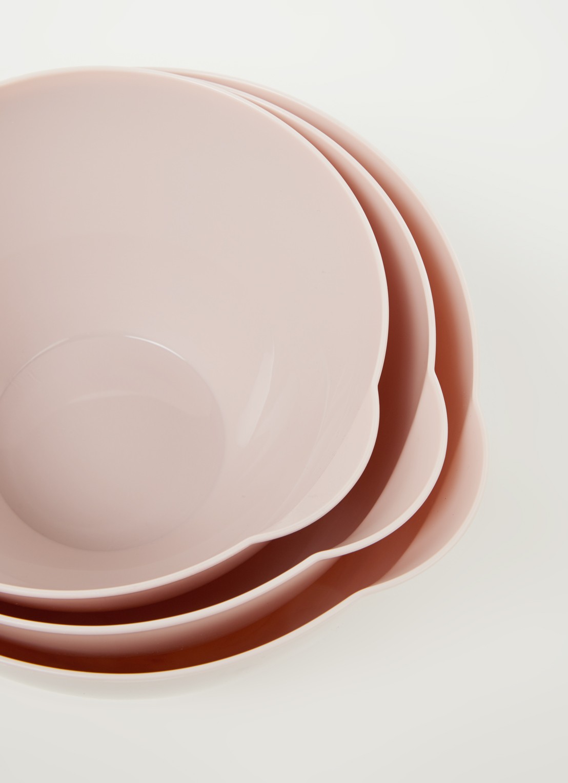 Inno Cuisinno Beslagkom van plastic set van 3 - detail lichtroze