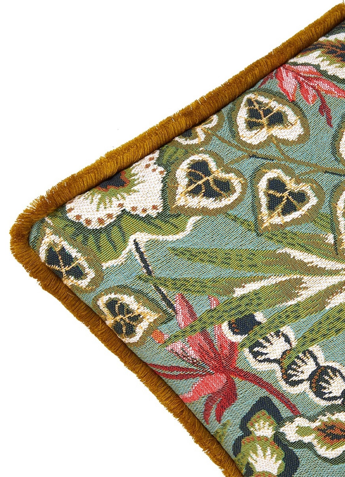 Iosis Bergame sierkussenhoes 45 x 45 cm - detail groen