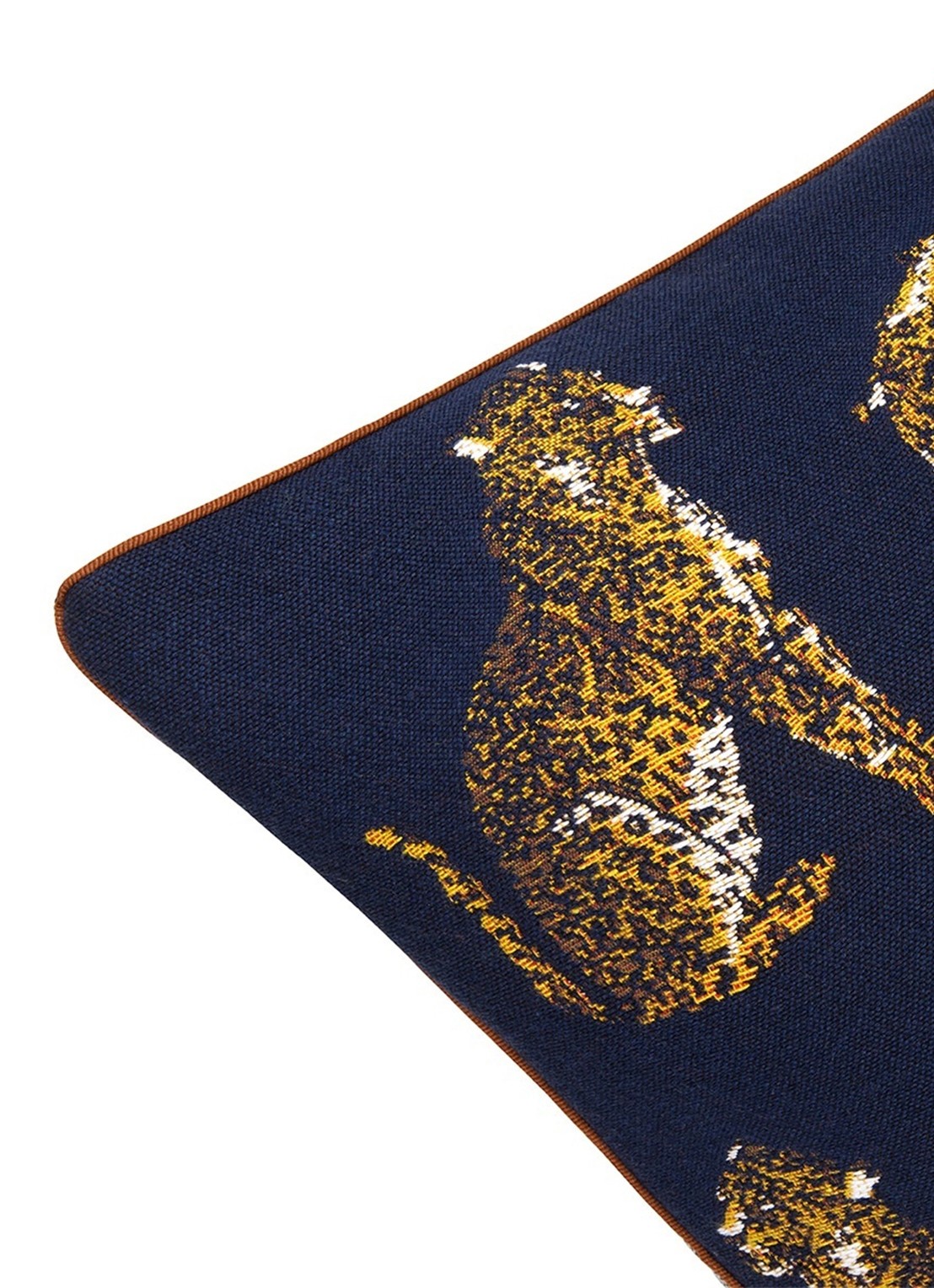 Iosis Felins sierkussenhoes 45 x 45 cm - detail 3 donkerblauw