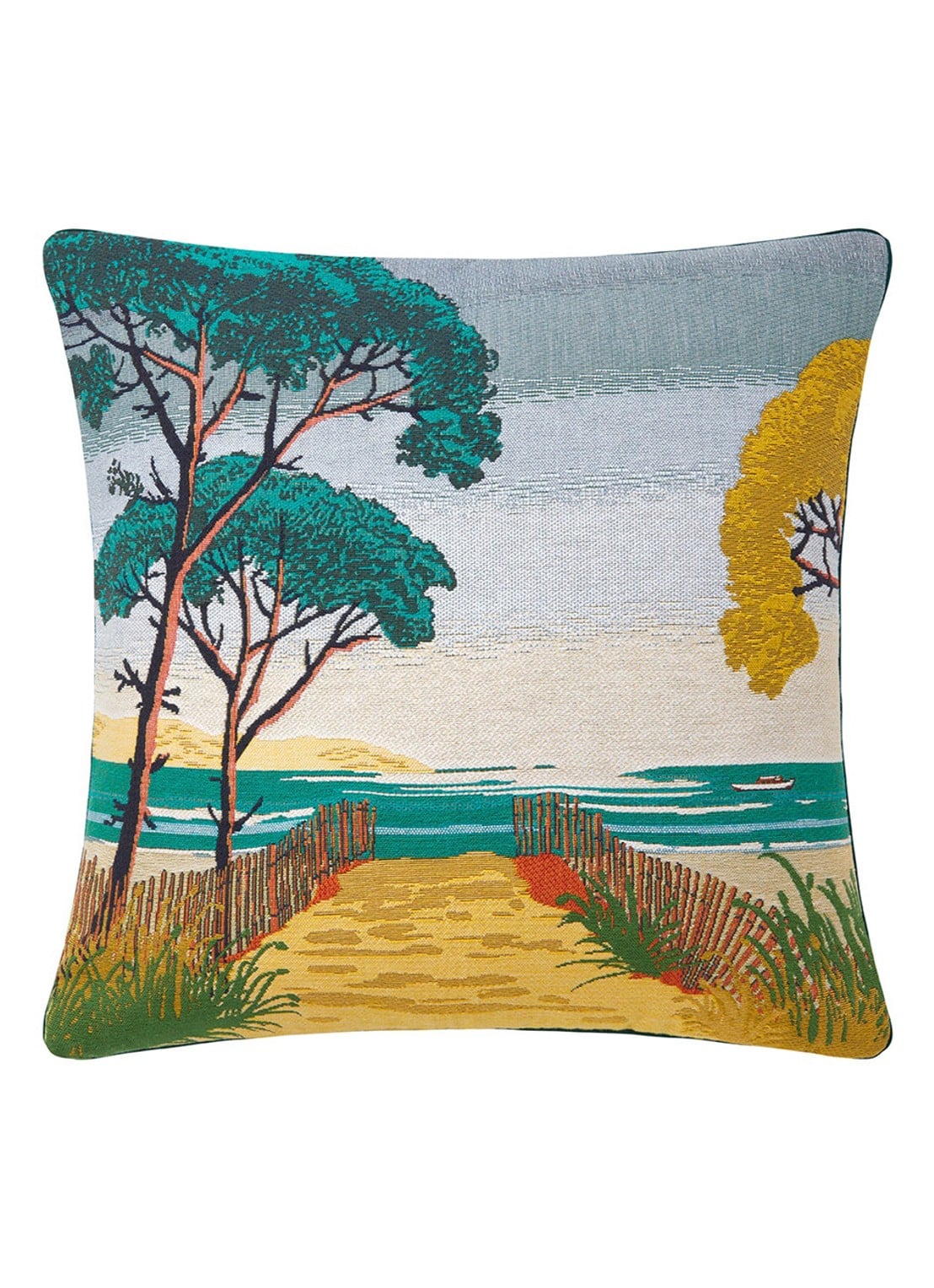 Iosis Landes sierkussenhoes 45 x 45 cm - voorkant blauw