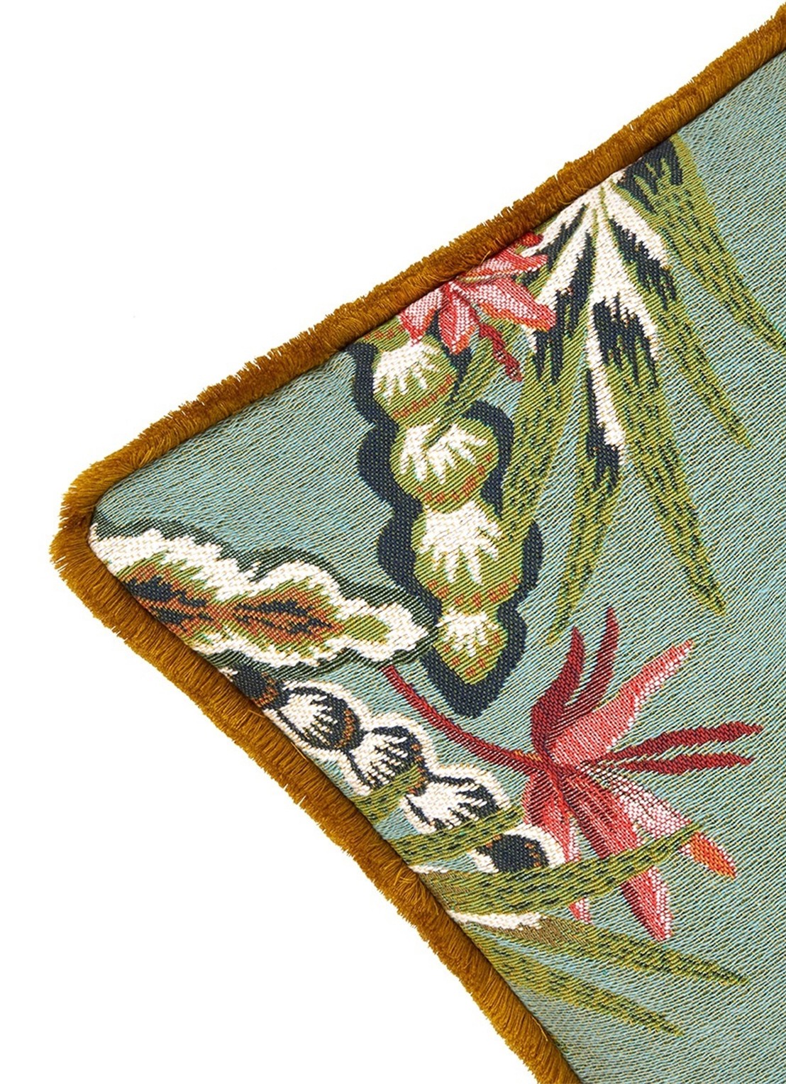 Iosis Masques sierkussenhoes 45 x 45 cm - detail mint