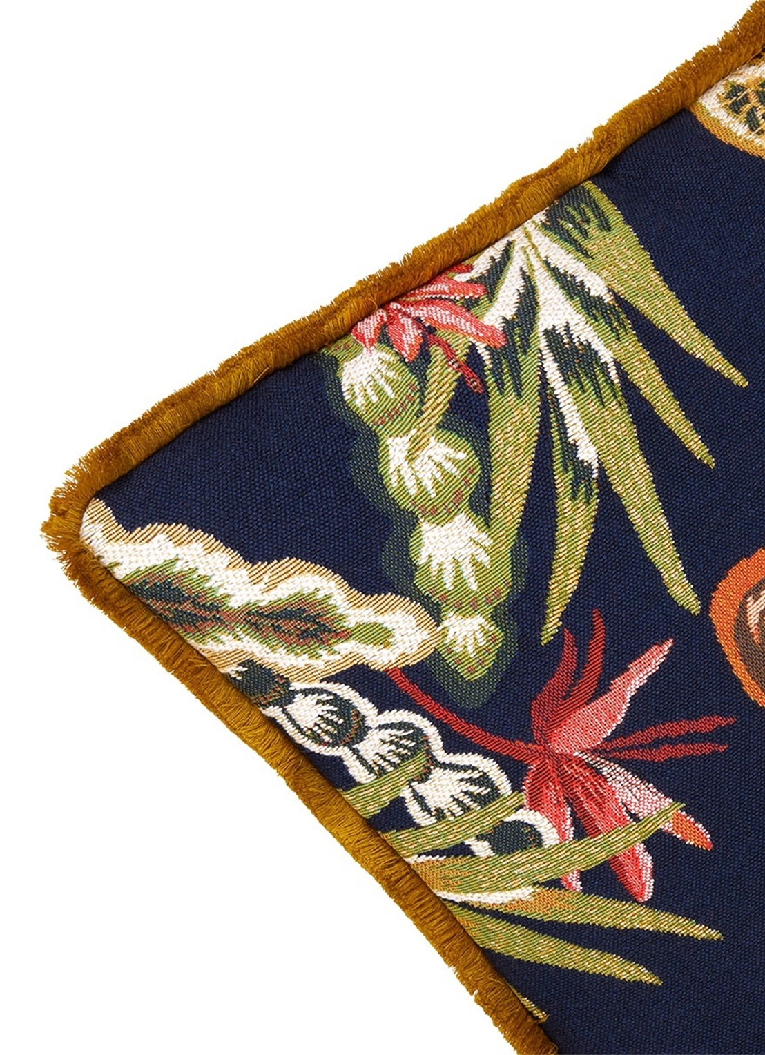 Iosis Masques sierkussenhoes 45 x 45 cm - detail donkerblauw