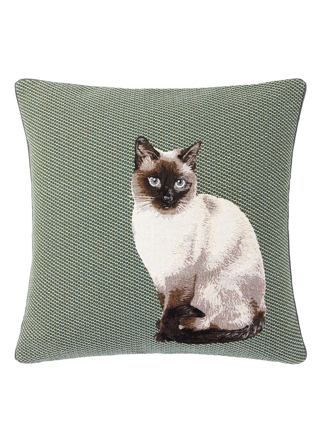 Iosis Matcha sierkussenhoes 45 x 45 cm - voorkant 3 mosgroen